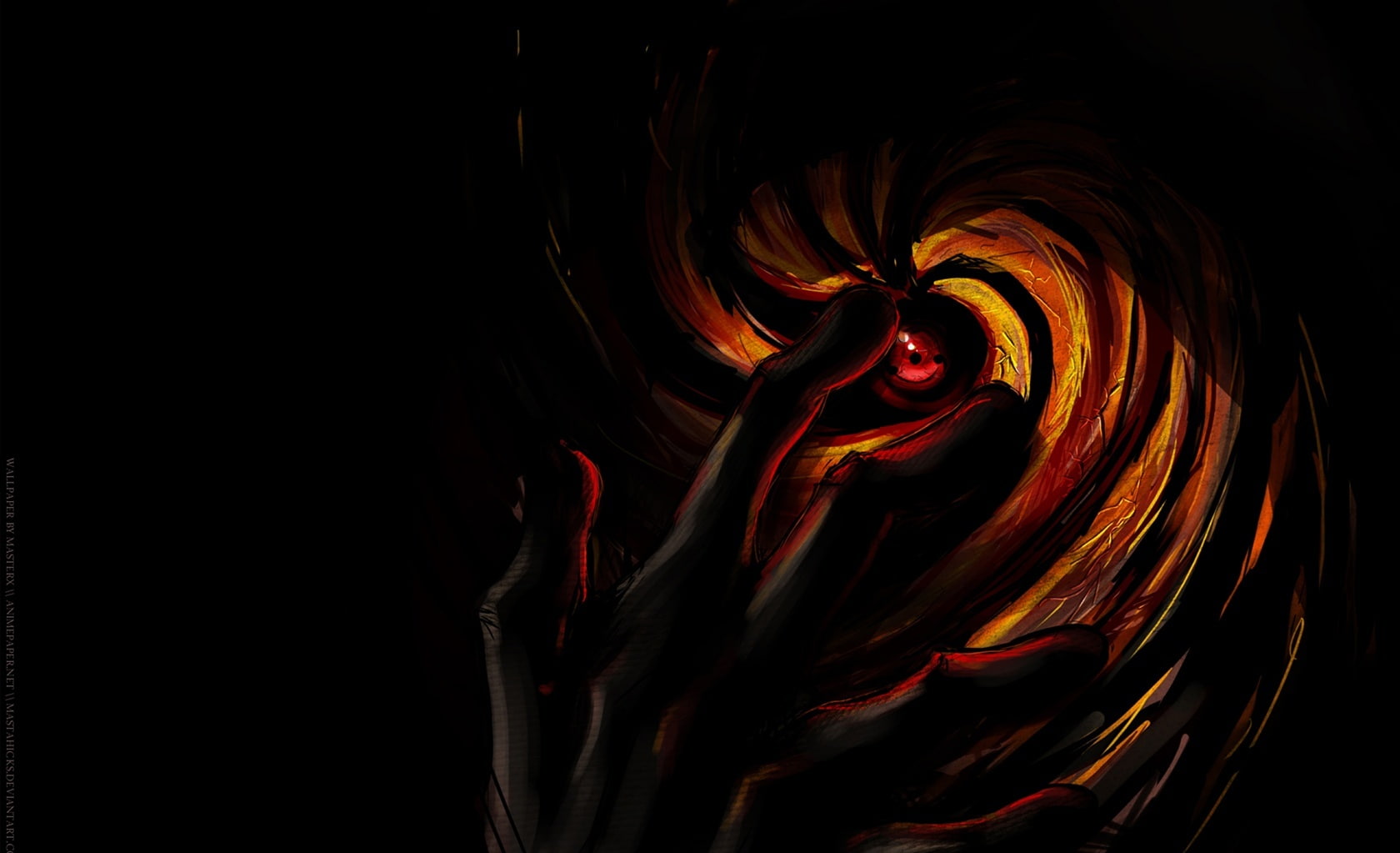 naruto shippuden, nature, cut out, shippuden, Naruto, Artwork, light - natural phenomenon, black background, Dark, Artistic, multi colored, person, HD Wallpaper