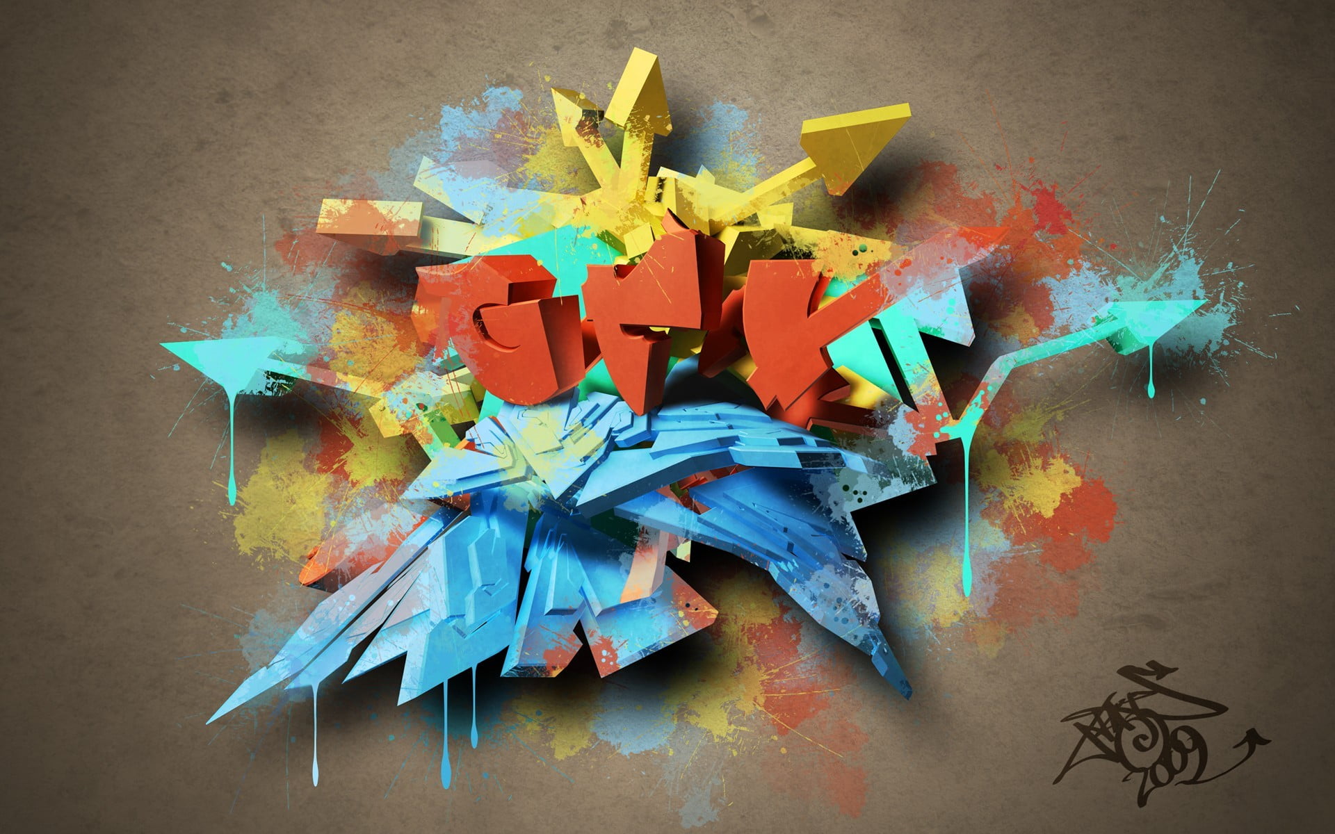 assorted, table, color, still life, graffiti, multi colored, red, wall - building feature, close-up, studio shot, craft, 1080P, creativity, variation, HD Wallpaper