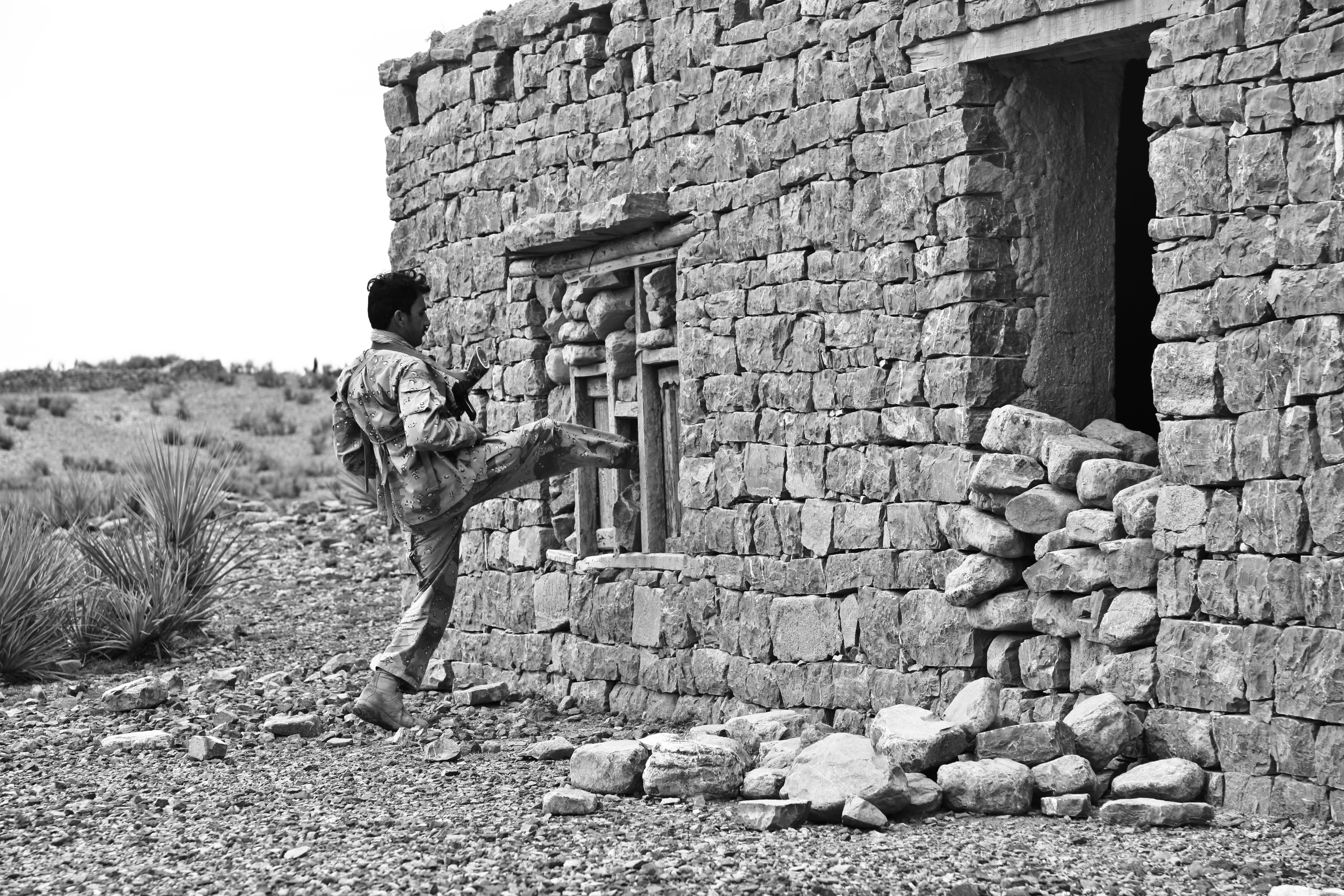 soldier, sky, nature, abandoned, day, architecture, child, building, house, full length, Infiltrate, wall, wall - building feature, home, stones, Infiltration, HD Wallpaper