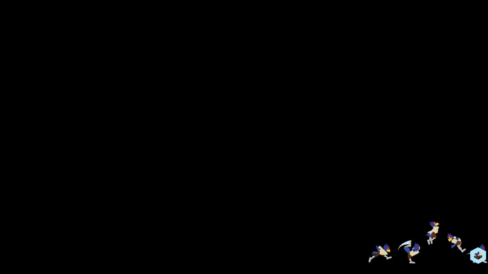 Super Smash Brothers, starfox, 1080P, Falco, minimalism, HD Wallpaper