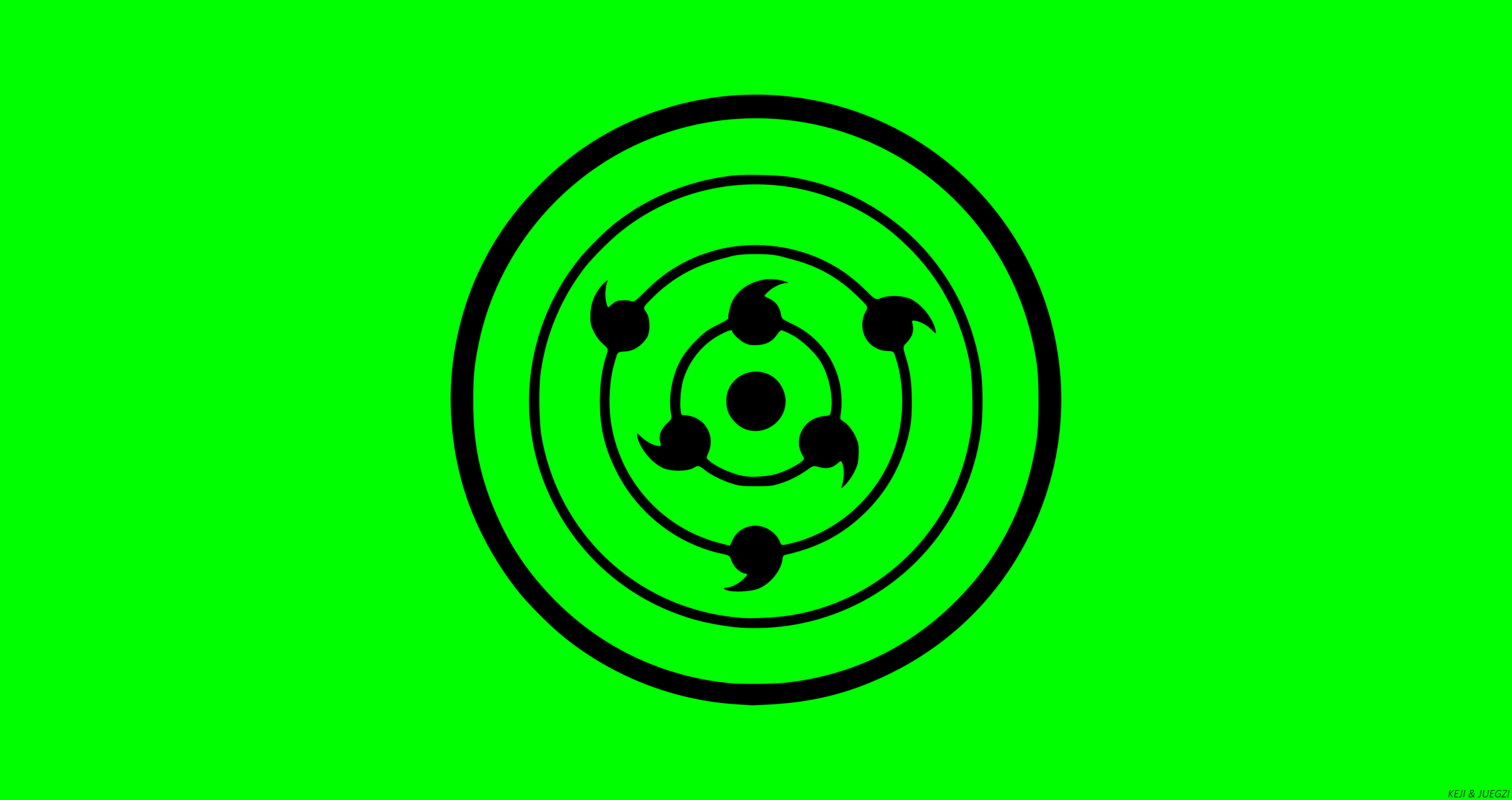 8K, Anime, Minimalist, Green, Rinnegan (Naruto), Naruto, HD Wallpaper
