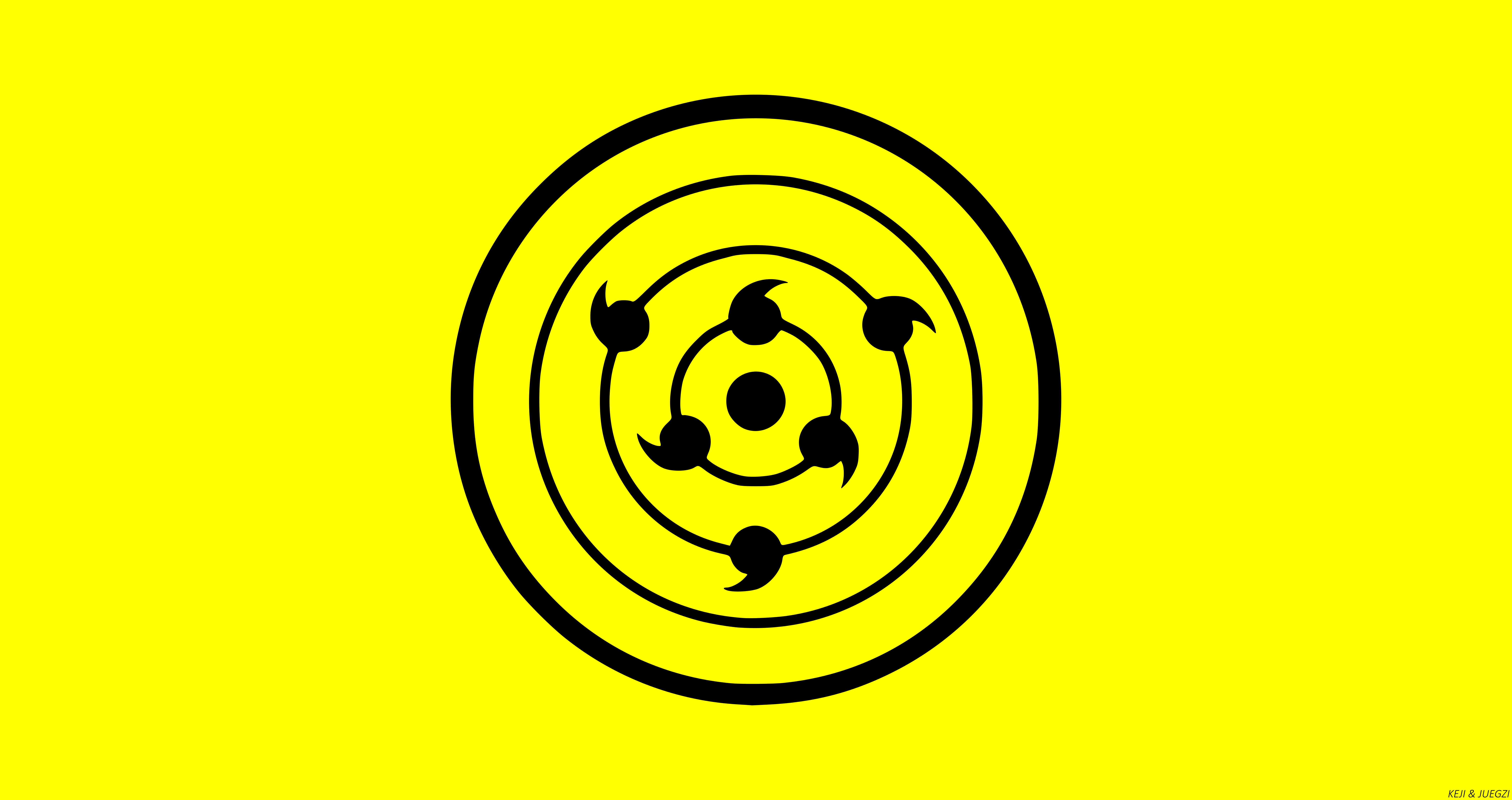 Anime, Minimalist, Naruto, Boruto, Yellow, 8K, Rinnegan (Naruto), HD Wallpaper