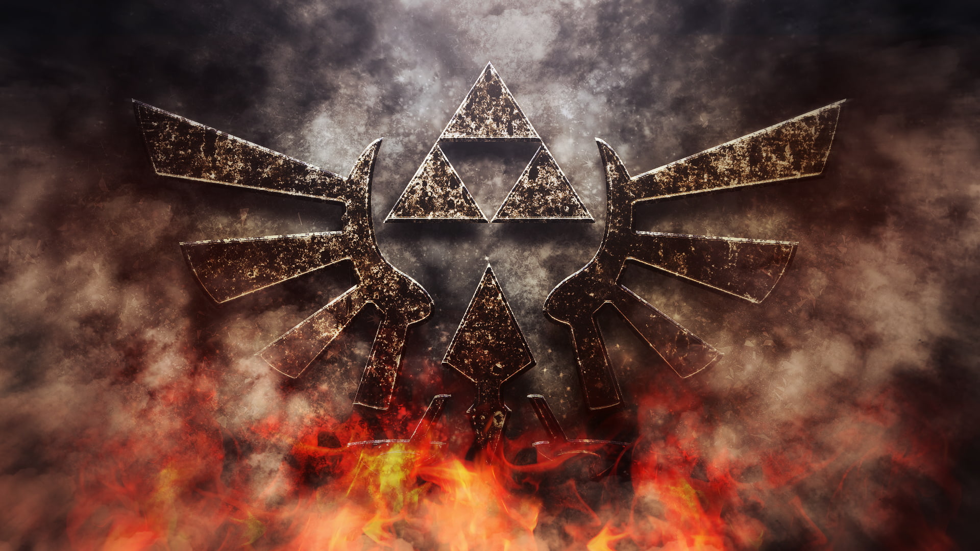 1080P, hylian crest, The Legend of Zelda, HD Wallpaper