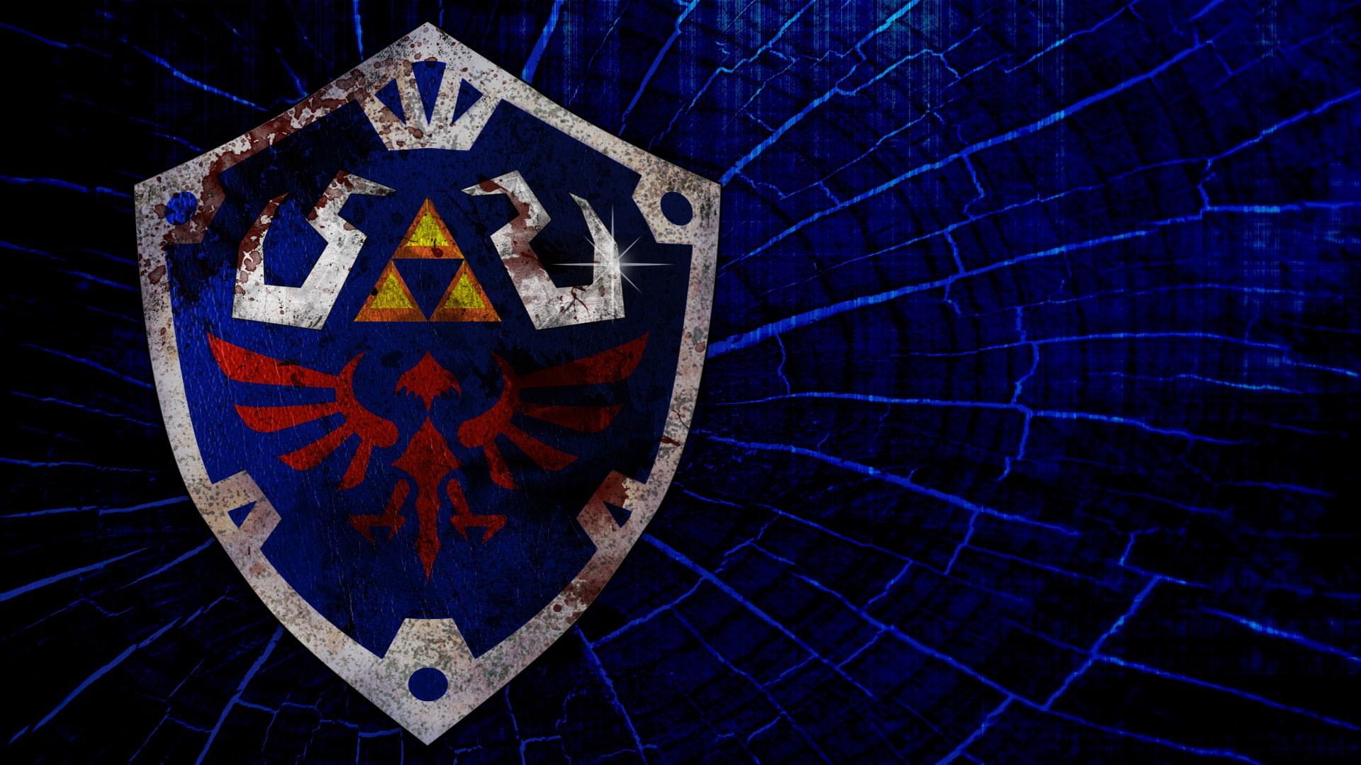 circle, video games, safety, blue, star shape, 1080P, geometric shape, art and craft, military, design, no people, metal, nature, communication, warning sign, HD Wallpaper