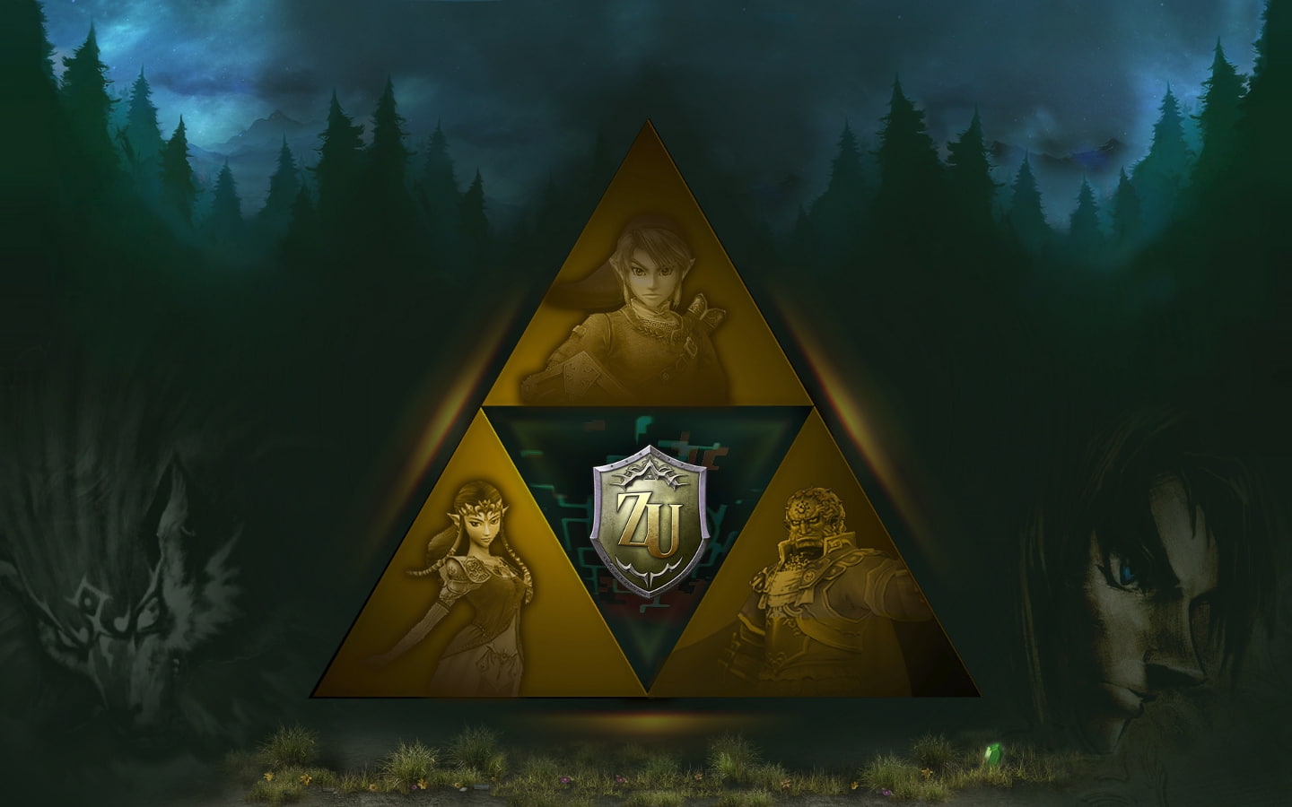 x, Link, legend, Triforce, video, zelda, games, hd, 720P, art, HD Wallpaper