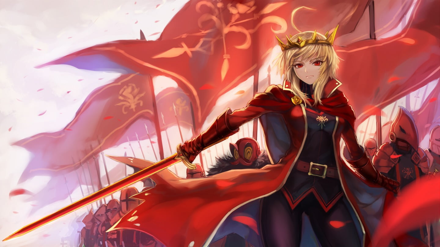 sunlight, day, arts culture and entertainment, armor, sword, lifestyles, blonde, low angle view, petals, knight, original characters, representation, blond hair, HD Wallpaper