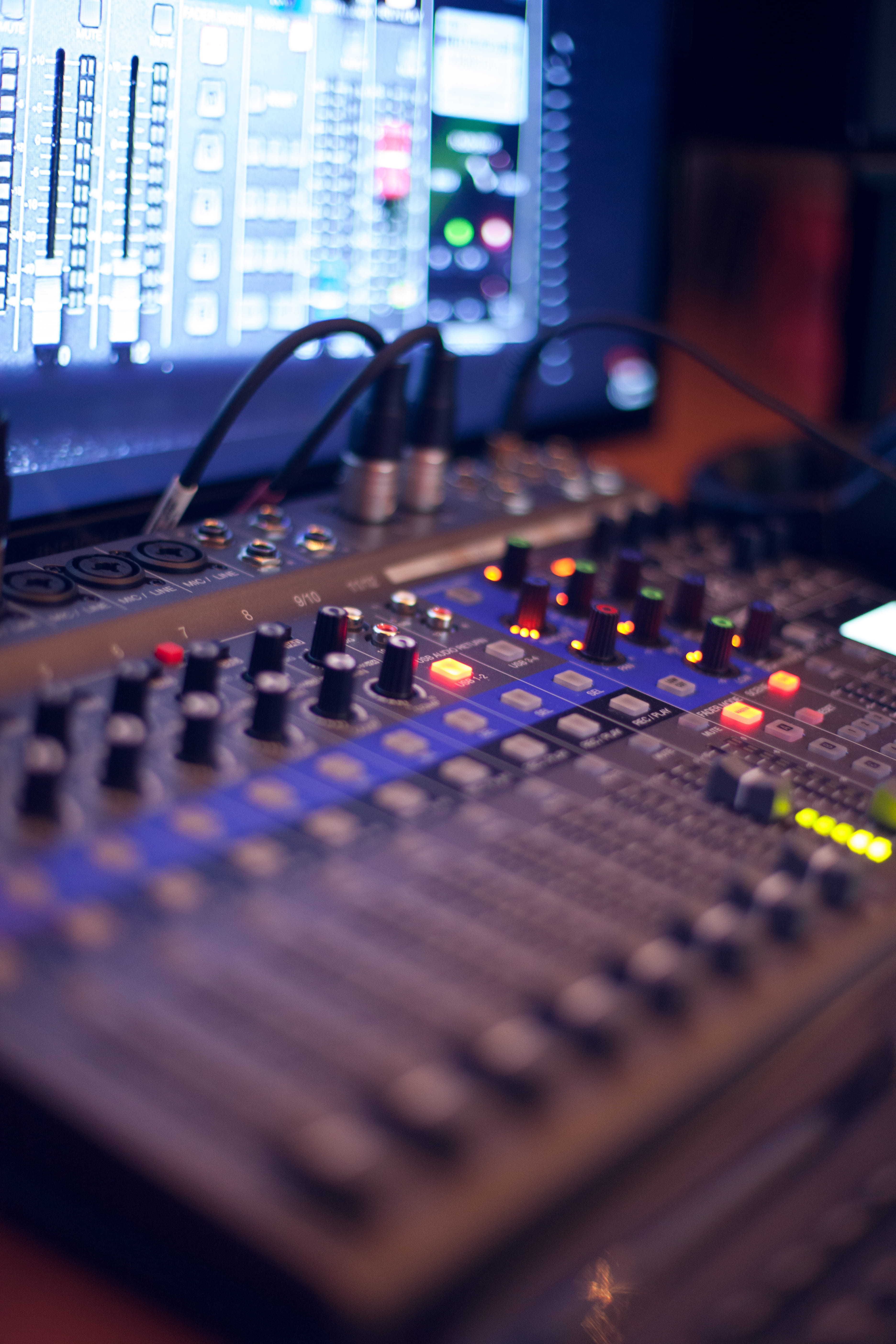 arts culture and entertainment, control panel, electronics, close-up, 5K, sound, instrument, mixer, audio, indoors, panel, technology, audio equipment, Phone HD Wallpaper