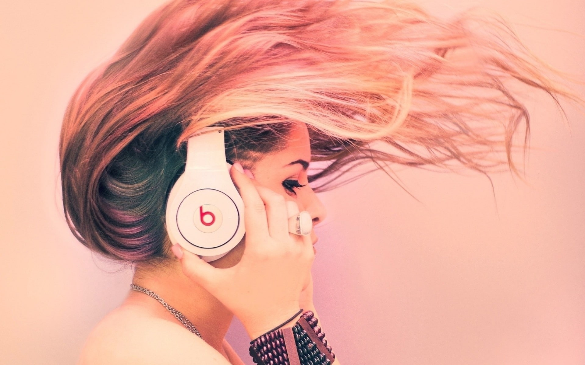 hd, PINK, dre, art, beat, monster, dr, x, Music, dj, entertainment, 1080P, girls, HD Wallpaper