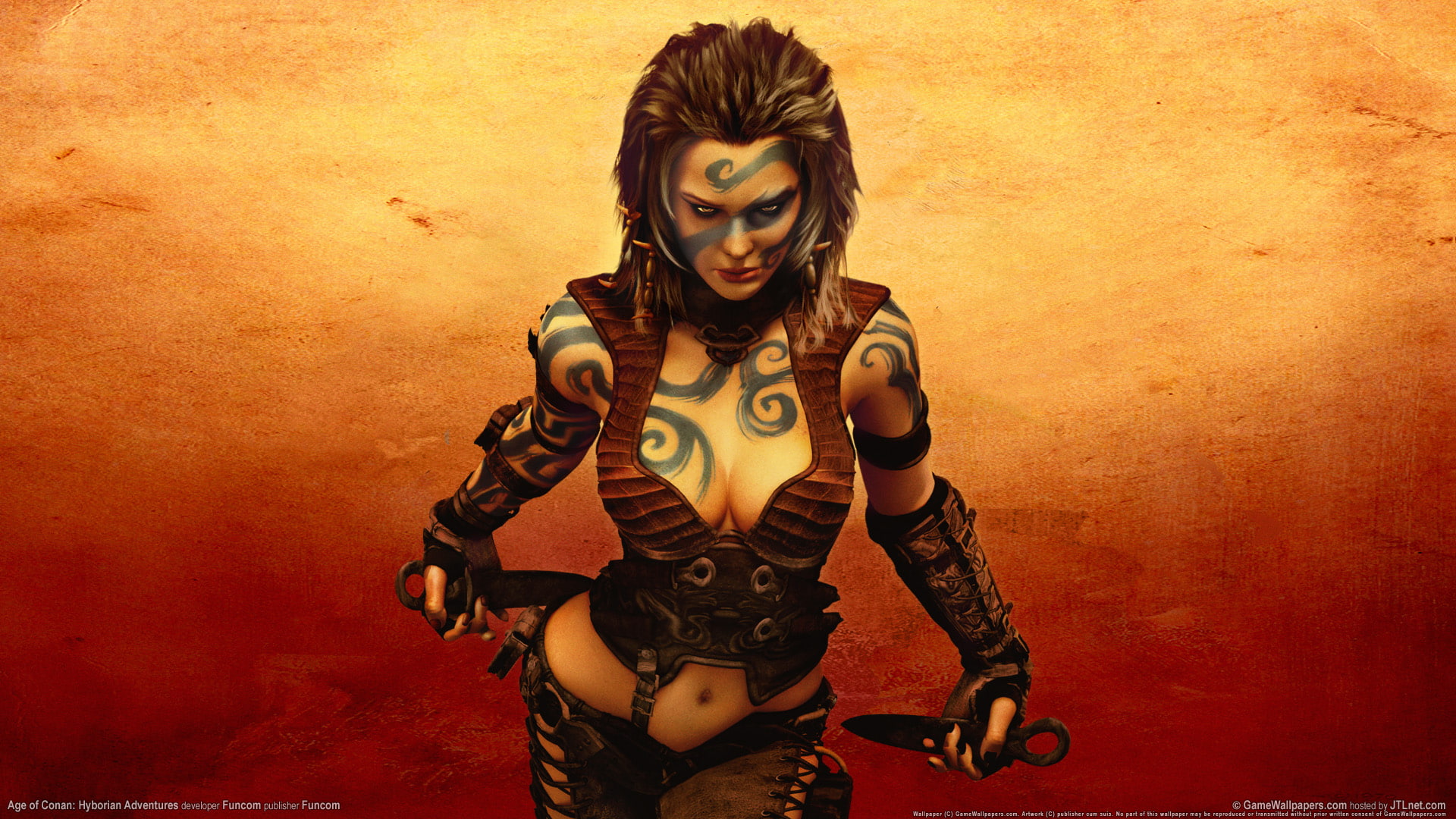 hyborianadventures, woman, kunai, conan, poster, age, 1080P, two, HD Wallpaper
