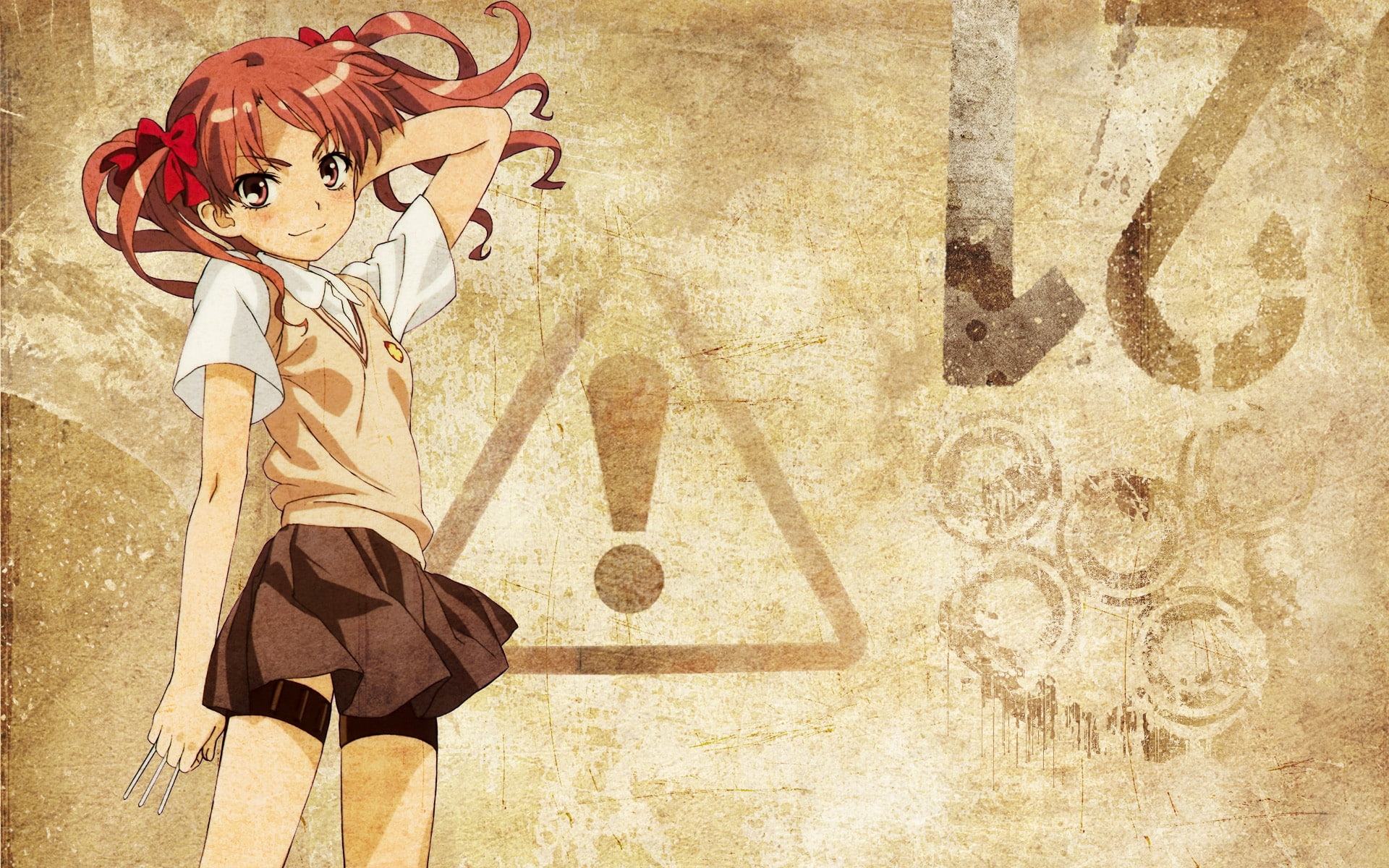 kagaku, 1080P, kuroko, twintails, wallpa, anime, artwork, railgun, shirai, art, girls, aru, To Aru Kagaku No Railgun, x, hot, hd, kunai, HD Wallpaper