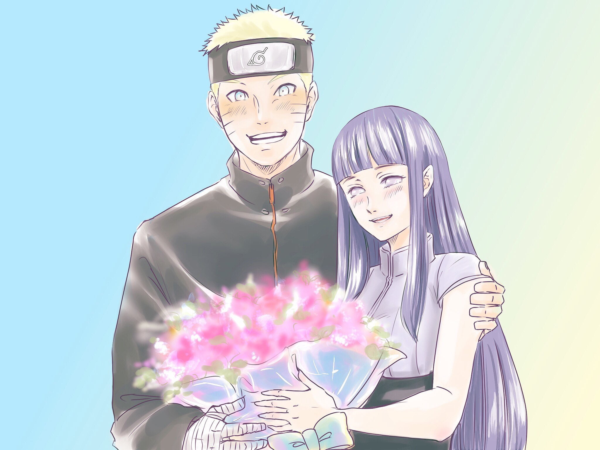 Hinata Hyūga, Naruto, Naruto Uzumaki, 1080P, The Last: Naruto the Movie, HD Wallpaper