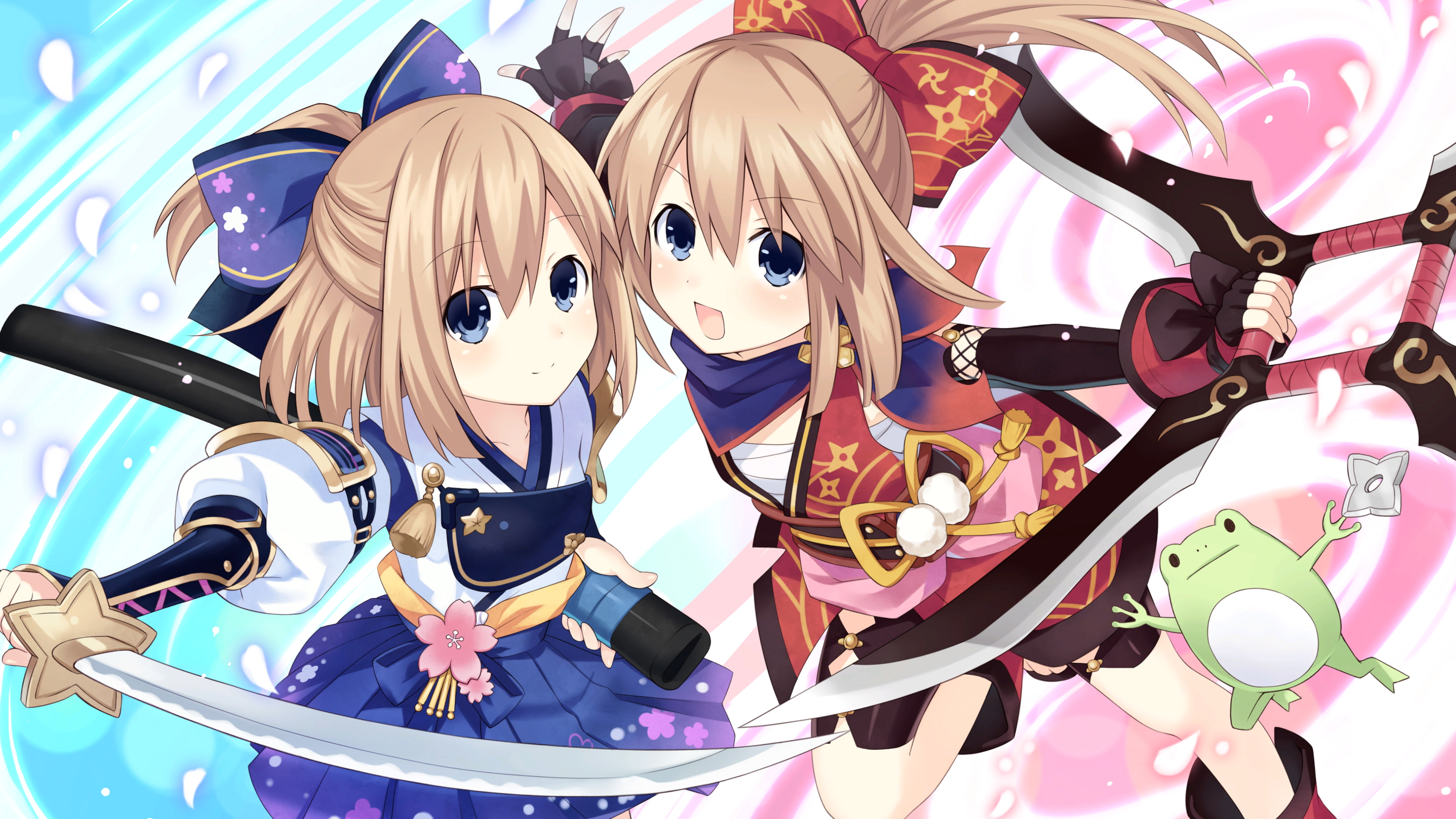 art and craft, pink color, Hyperdimension Neptunia, no people, high angle view, anime girls, Ram (Hyperdimension Neptunia), indoors, close-up, animal representation, HD Wallpaper