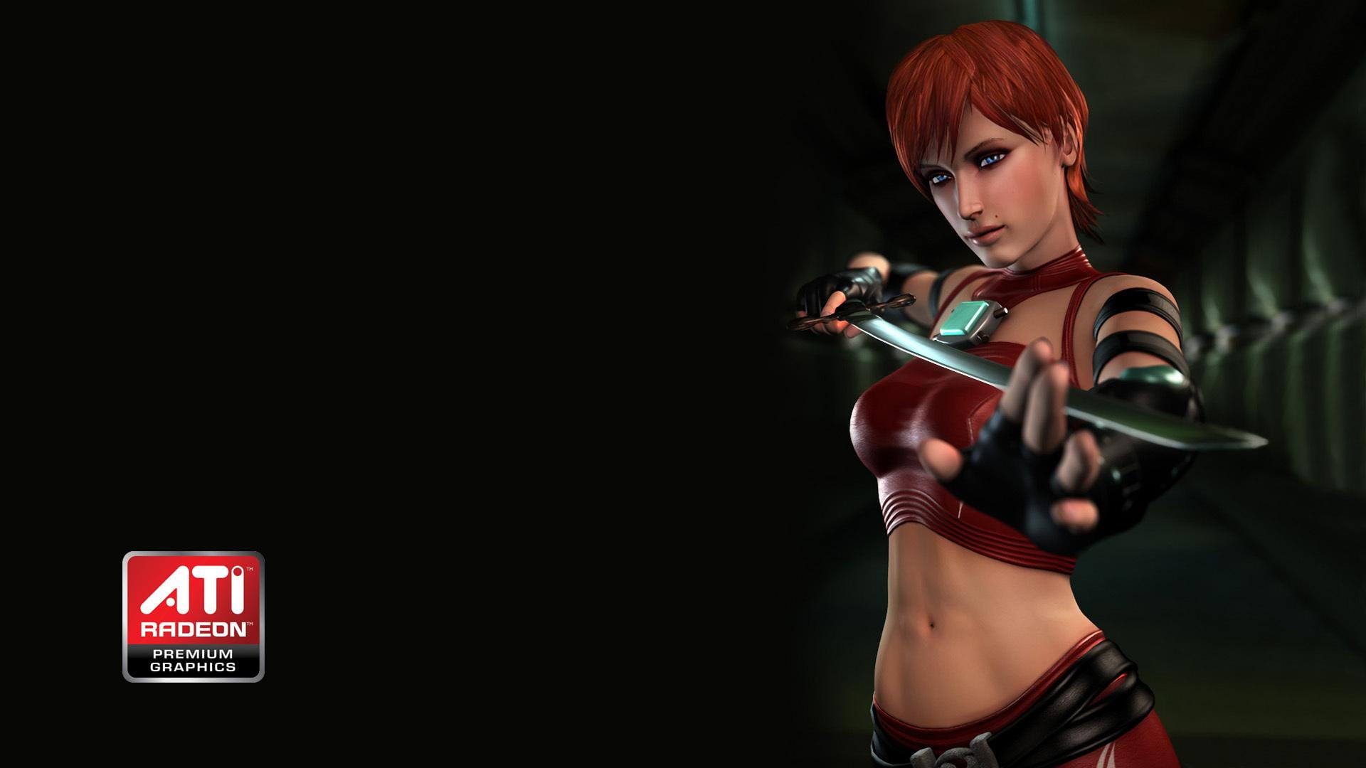 game, girls, games, ati, video card, 1080P, HD Wallpaper