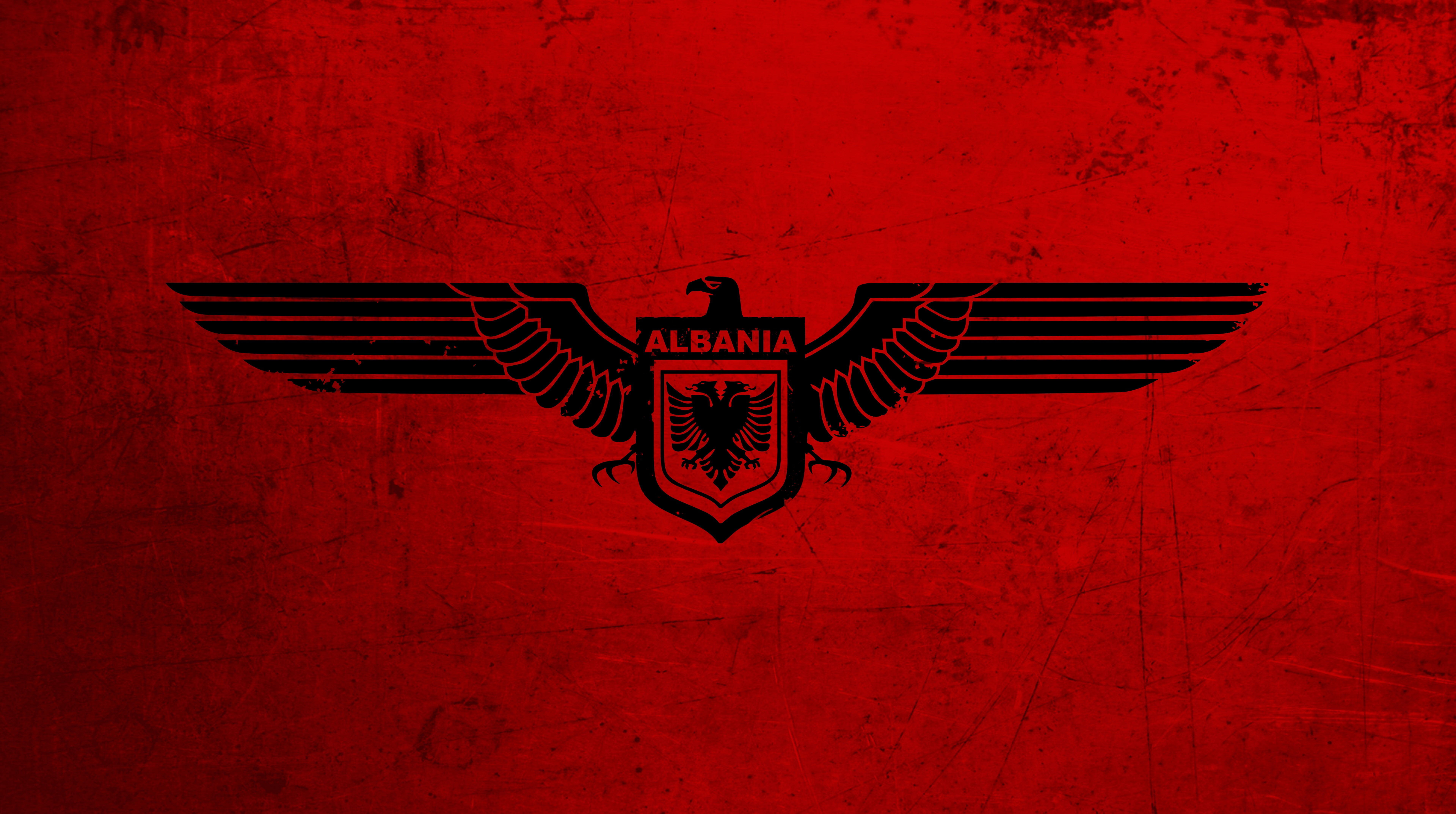 black, Army, textured, creativity, day, built structure, albania, red, albanian, indoors, transportation, airplane, human representation, wall - building feature, HD Wallpaper