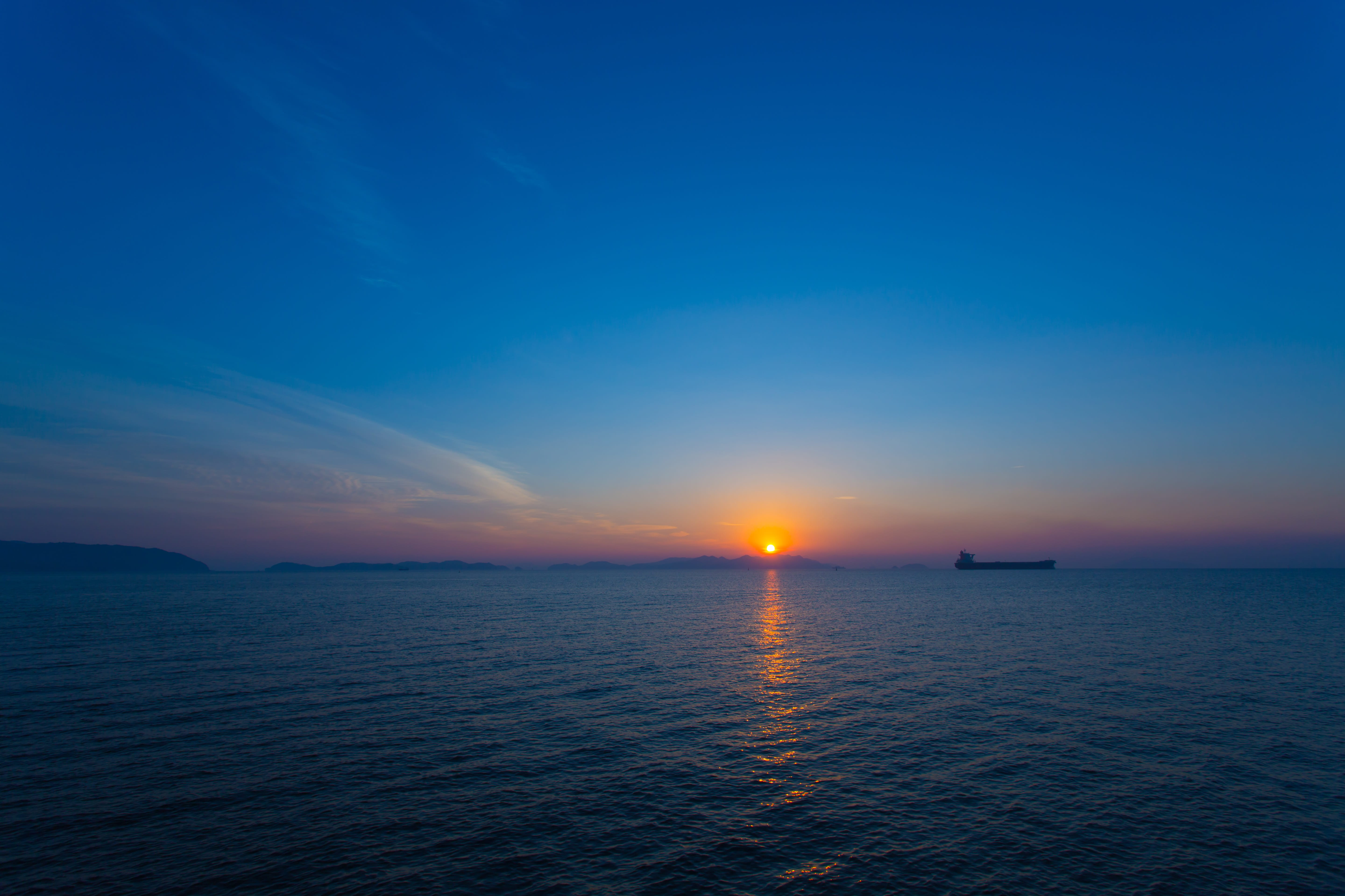 horizon, waters, remote, water, non-urban scene, horizon over water, sunset, beauty in nature, natural, nautical vessel, no people, sea, sky, waterfront, HD Wallpaper