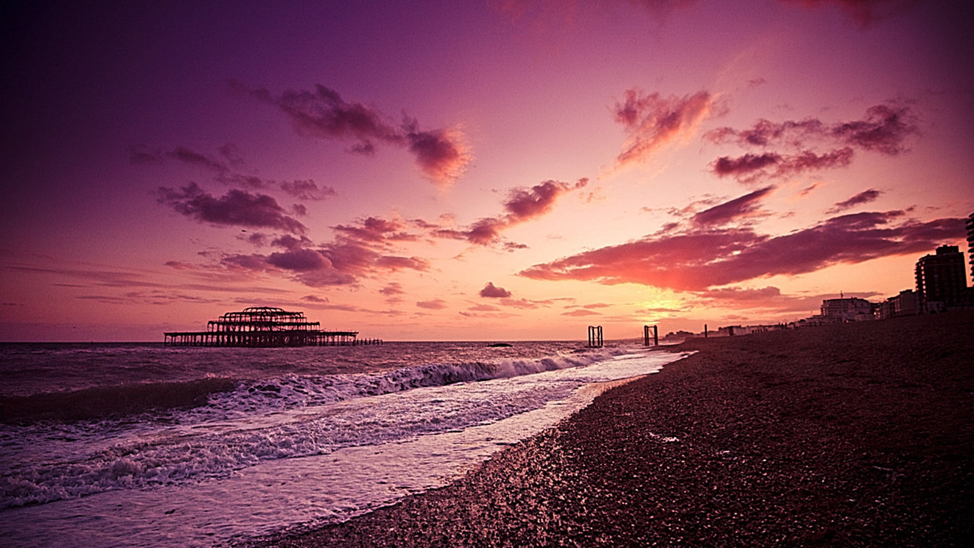 art, beauty, lovely, 1080P, awesome, hd, sunsets, Cool, nature, amazing, sunset, fascinating, seaside, HD Wallpaper