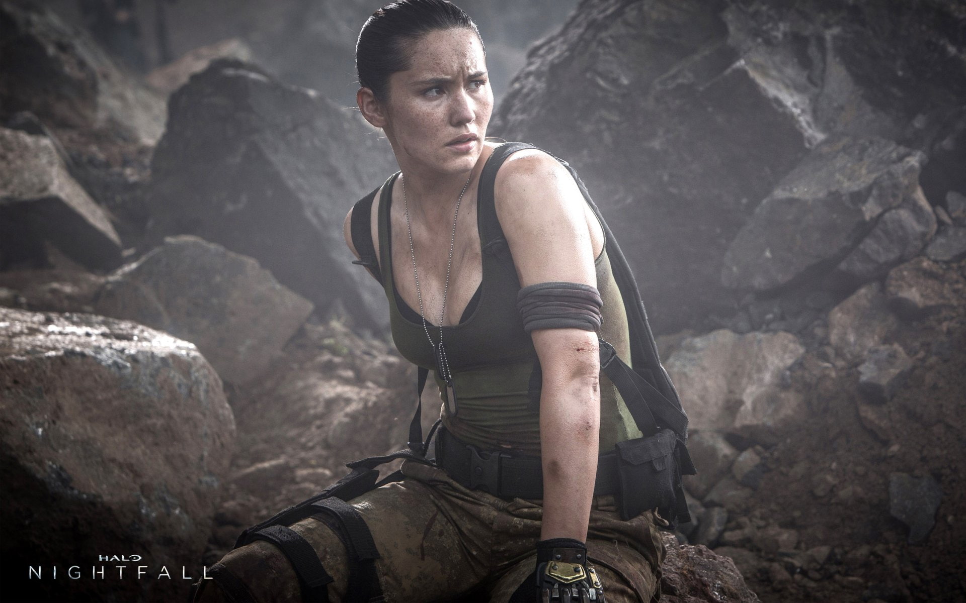 Christina Chong, Talitha Macer, Halo, 1080P, Halo: Nightfall, HD Wallpaper