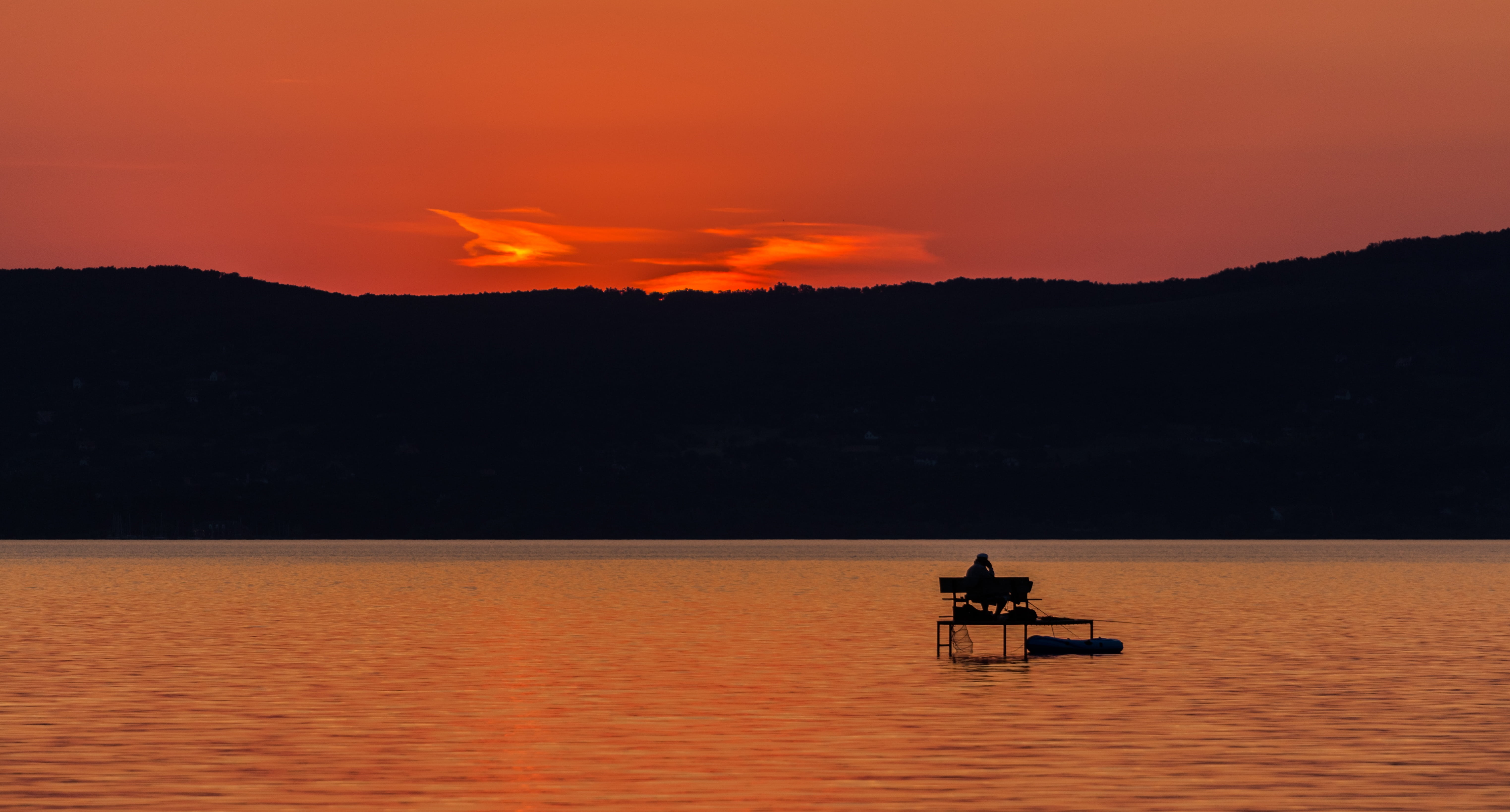 recreational boat, in the evening, scenics - nature, orange color, outdoors, tranquility, beauty in nature, nautical vessel, sea, landscape, no people, HD Wallpaper