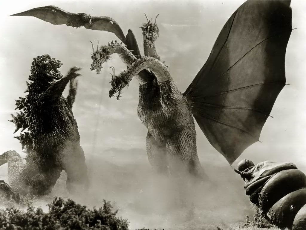 leisure activity, the Three-Headed Monster, day, Godzilla, plant, tree, real people, unrecognizable person, sky, men, human hand, cloud - sky, lifestyles, HD Wallpaper