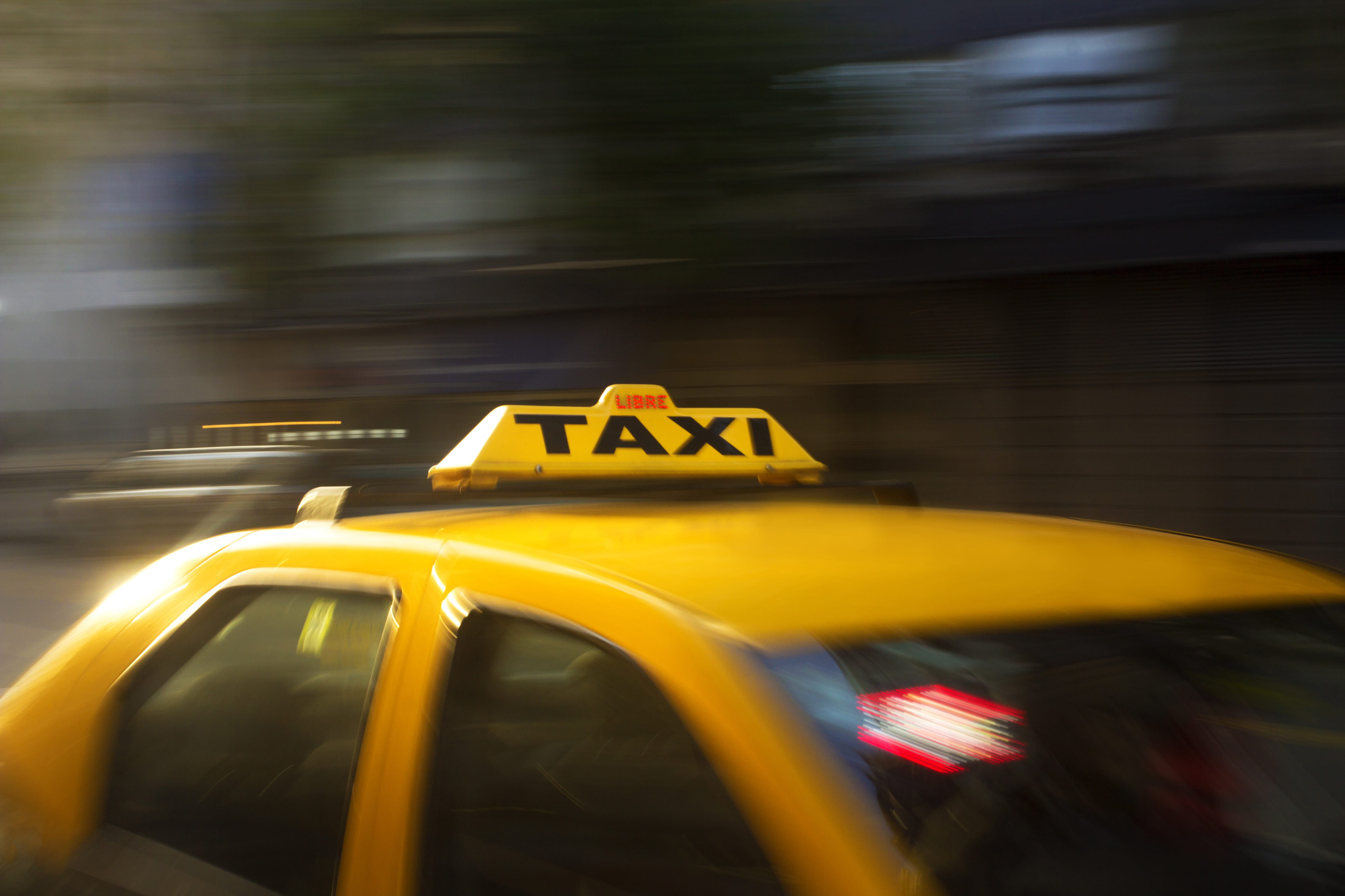 travel, automobile, yellow, transportation, speed, traffic, reflection, car, land vehicle, motor vehicle, hurry, transportation system, photography, taxi, HD Wallpaper