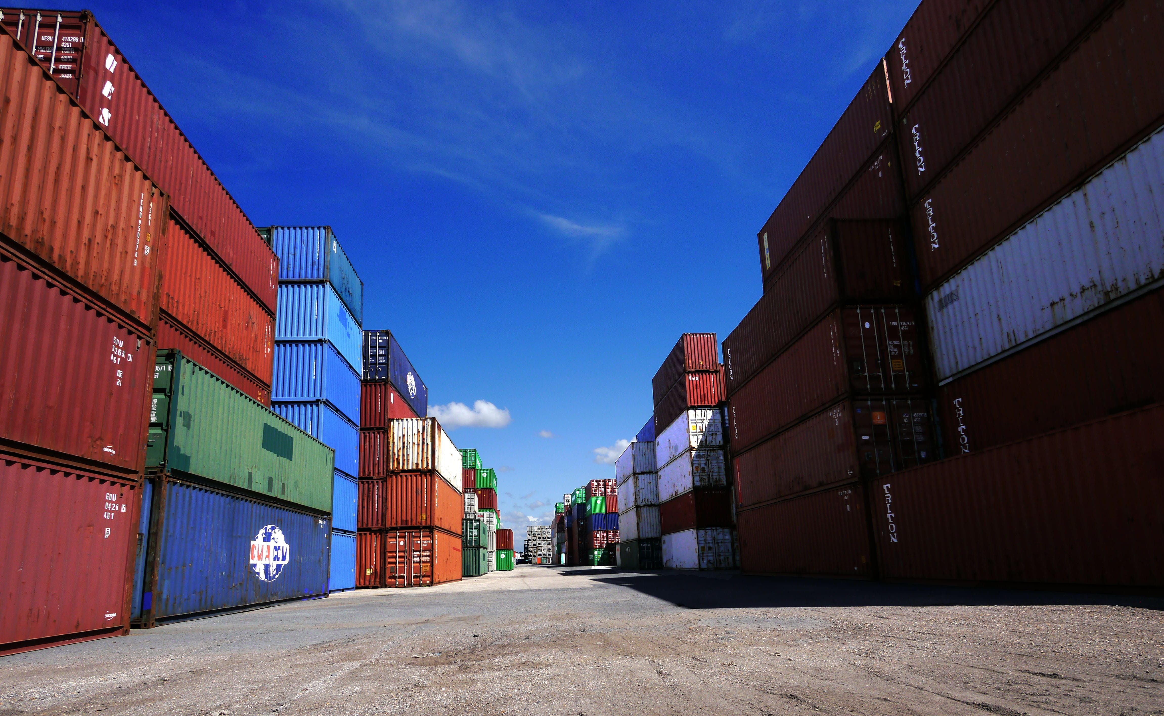 maritime, outdoors, warehouse, building, domestic room, transportation, distribution warehouse, industry, transport, shipping, architecture, subwoofer, HD Wallpaper