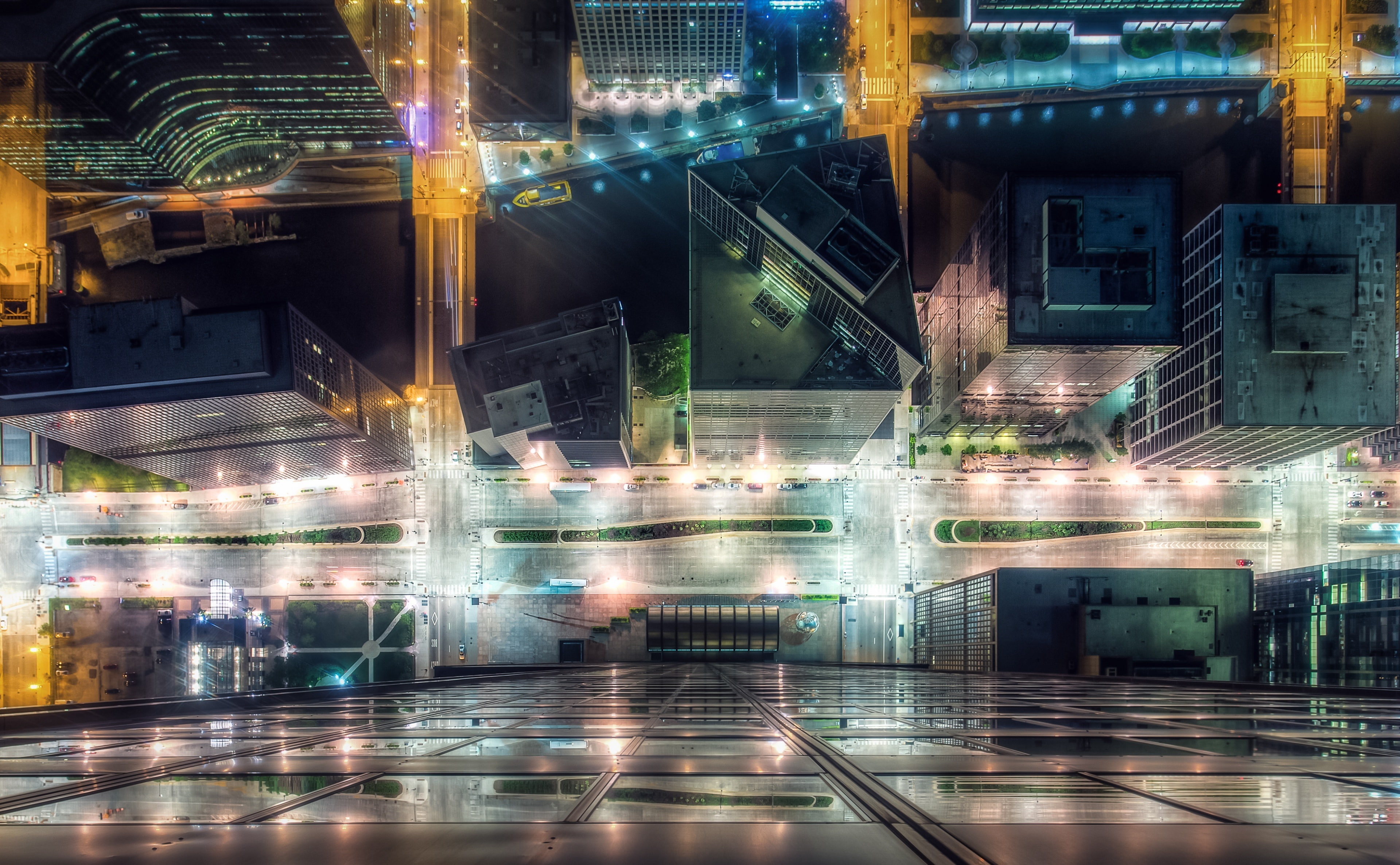 water, canon5dmarkiii, motion, Night, built structure, building exterior, blurred motion, 4K, transportation, chicagoriver, reflection, view, glowing, HD Wallpaper