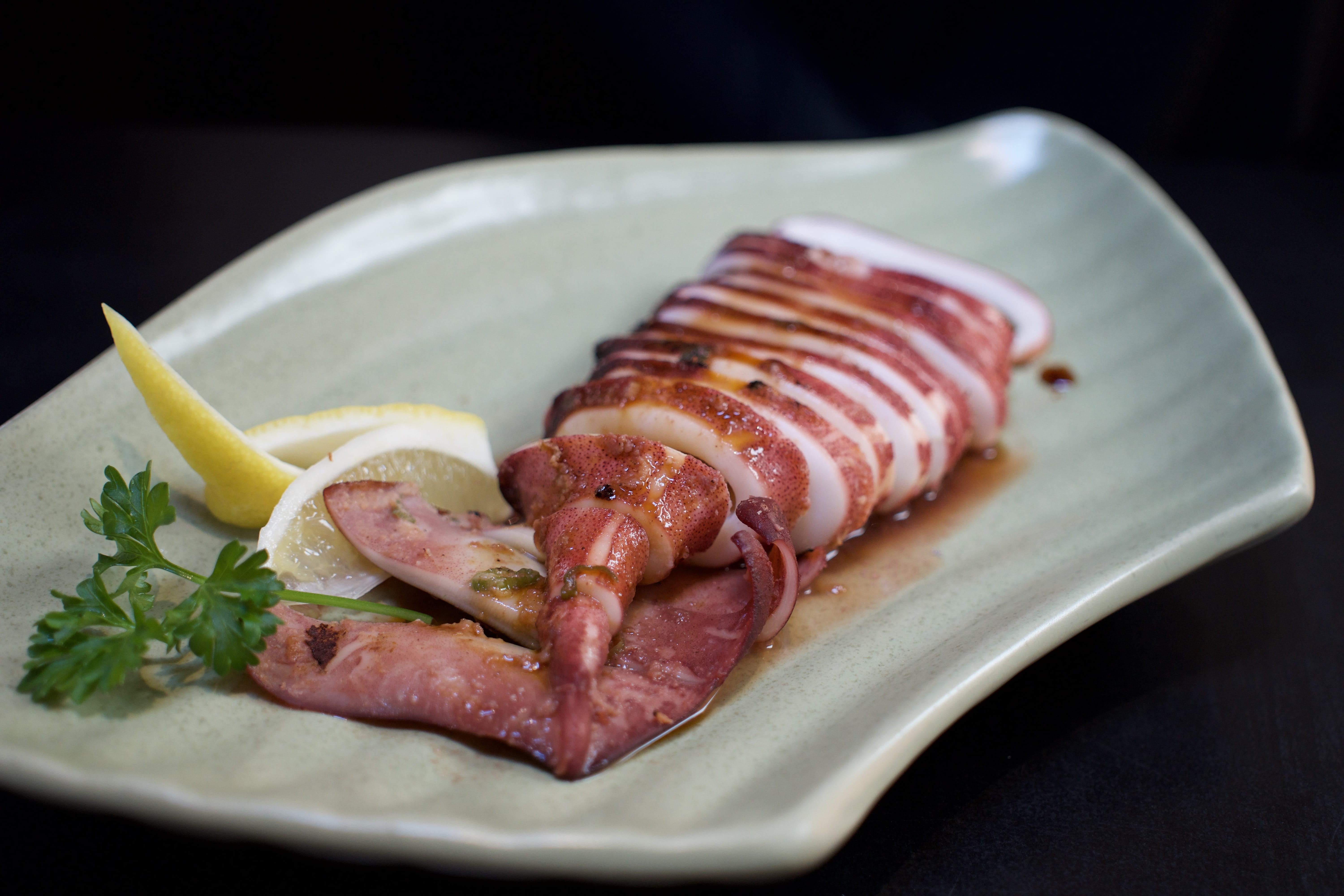 5K, sapporo, japanese, table, squid, sausage, japanese food, food and drink, breakfast, indoors, pork, food, plate, dinner, slice, meal, indulgence, black background, HD Wallpaper