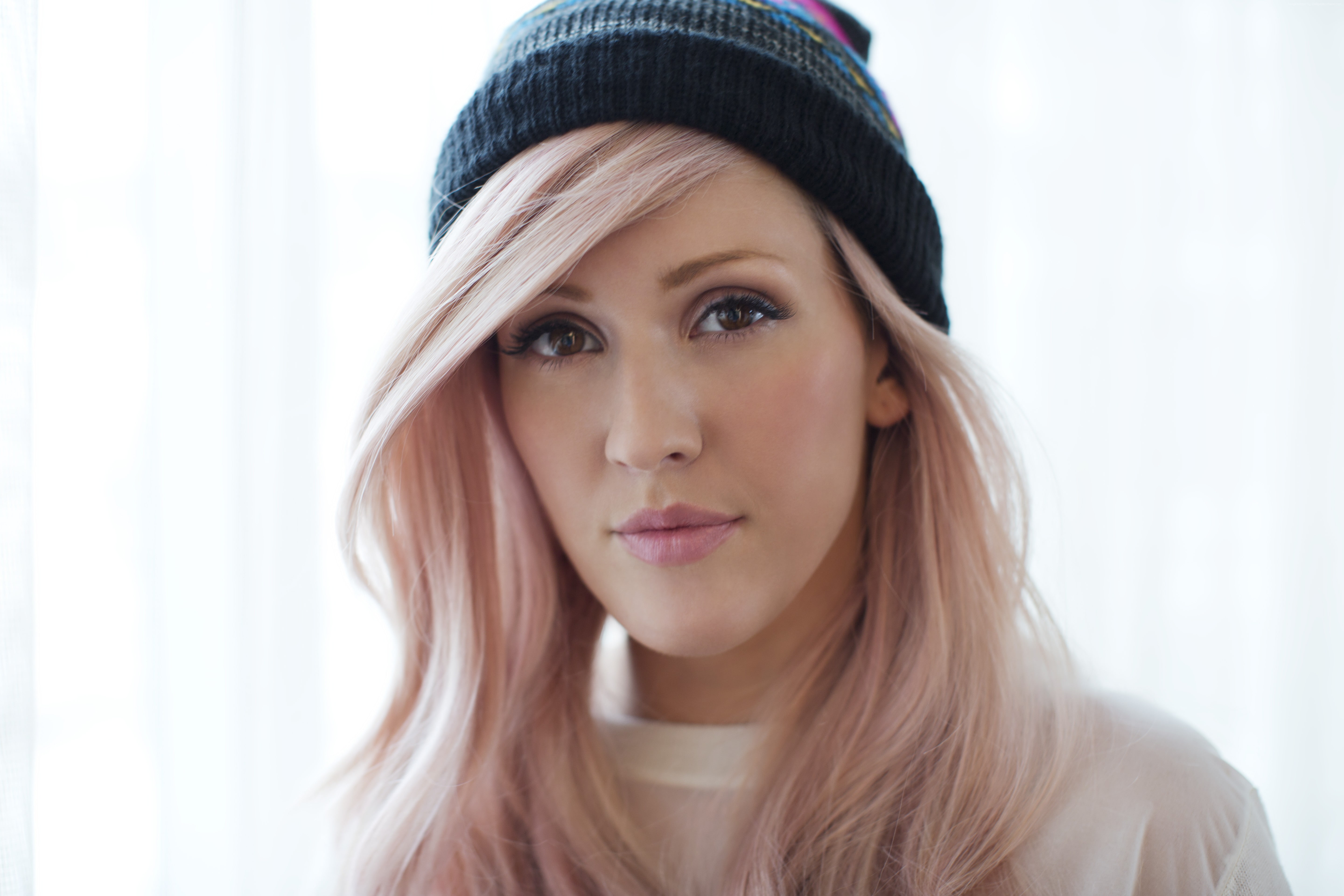 Ellie Goulding, blond, 5K, Top music artist and bands, HD Wallpaper