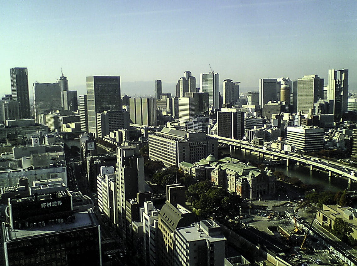 Osaka, cityscape, nature, japan, photo, famous Place, landscape, urban Scene, city, sky, built Structure, aerial View, clear sky, outdoors, public domain, HD Wallpaper