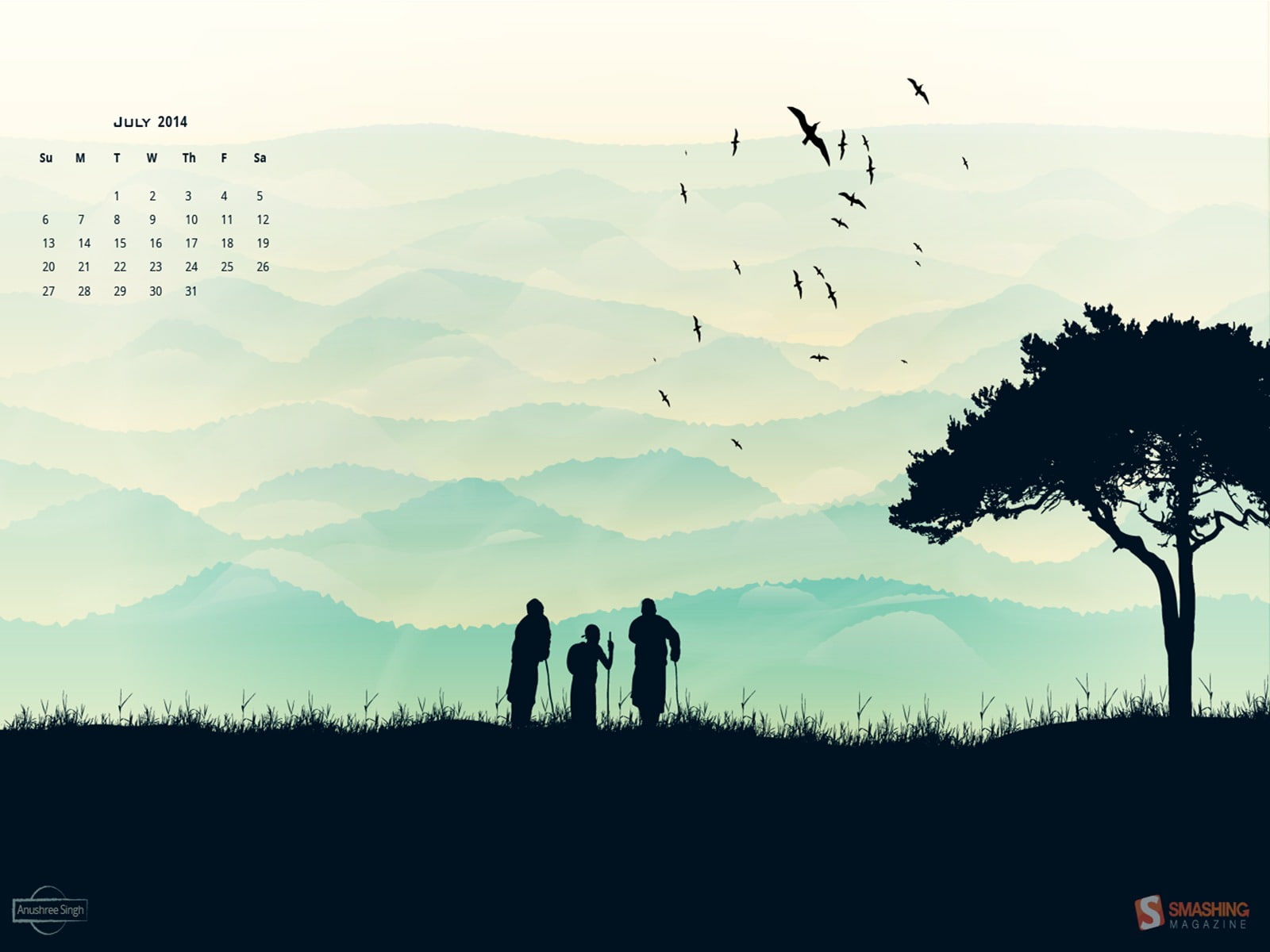 lifestyles, tree, splendor, silhouette, wallpa, togetherness, sky, outdoors, group of people, rear view, landscape, july, vertebrate, men, plant, 720P, HD Wallpaper