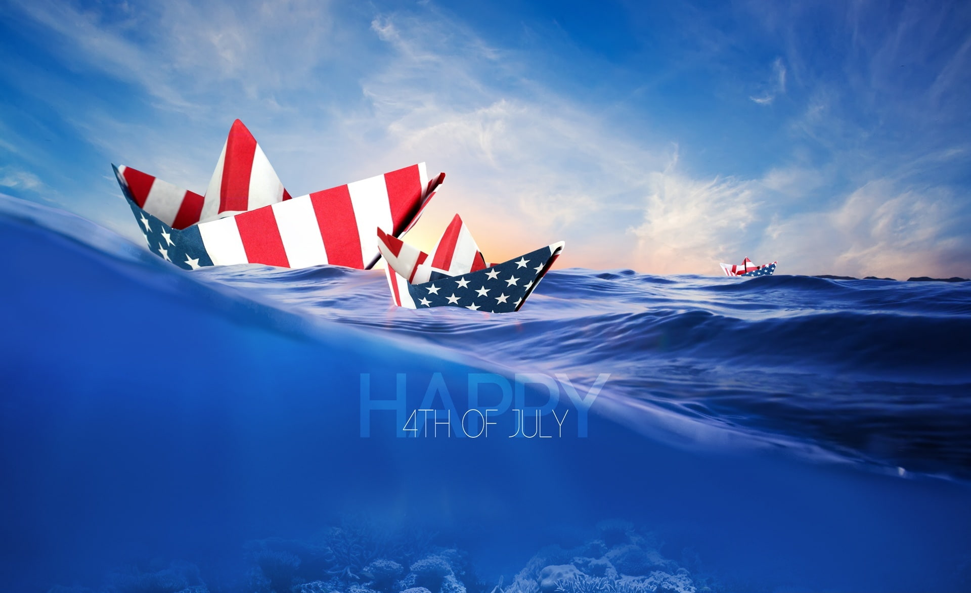 blue, Boats, 1080P, travel, no people, transportation, 4 july, nautical vessel, July, ship, day, Summer, Ocean, july 4th, united states, independence, HD Wallpaper