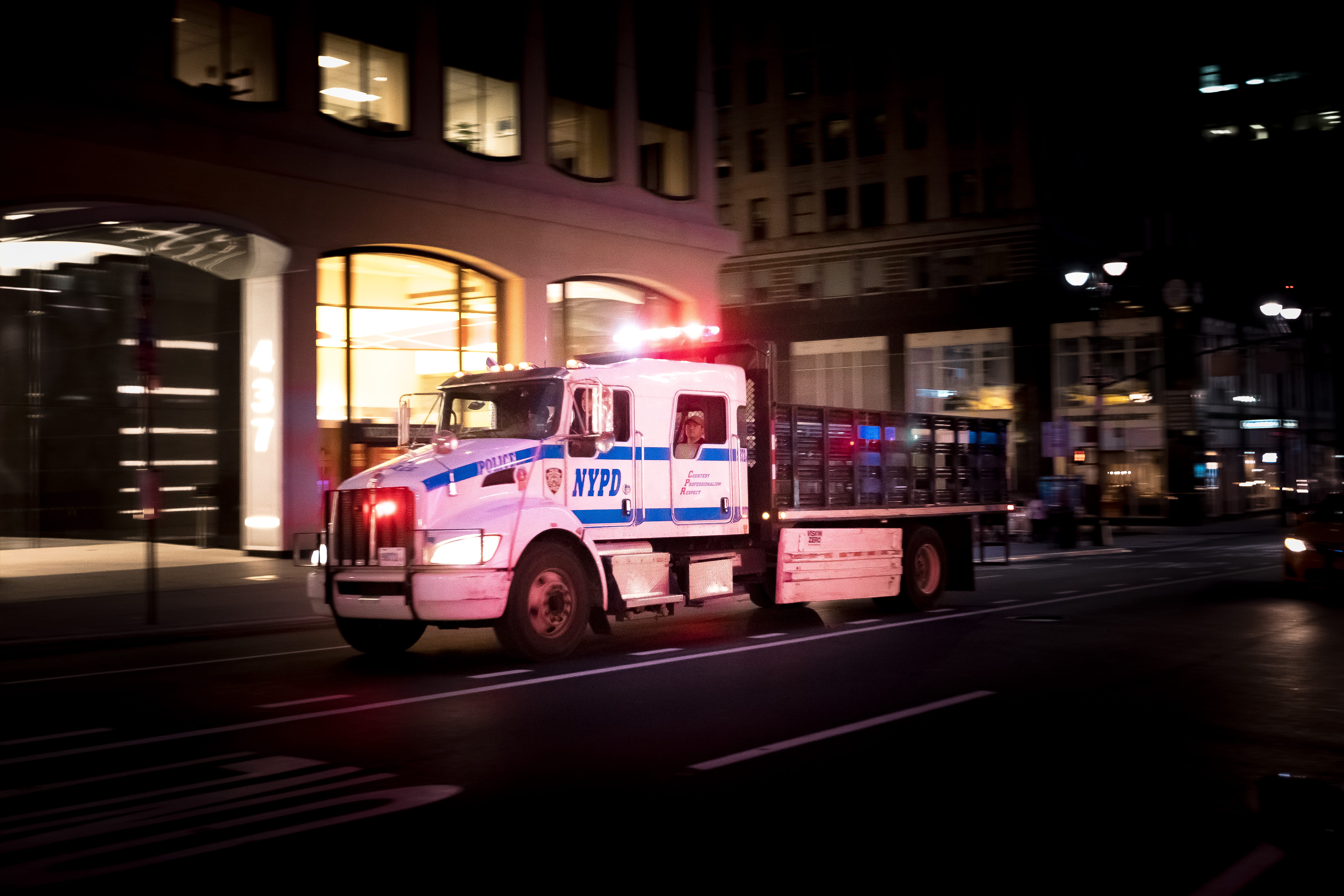 city, road, text, land vehicle, new-york, new york, united states, building, transportation, urban, illuminated, cop, 5K, incidental people, architecture, HD Wallpaper