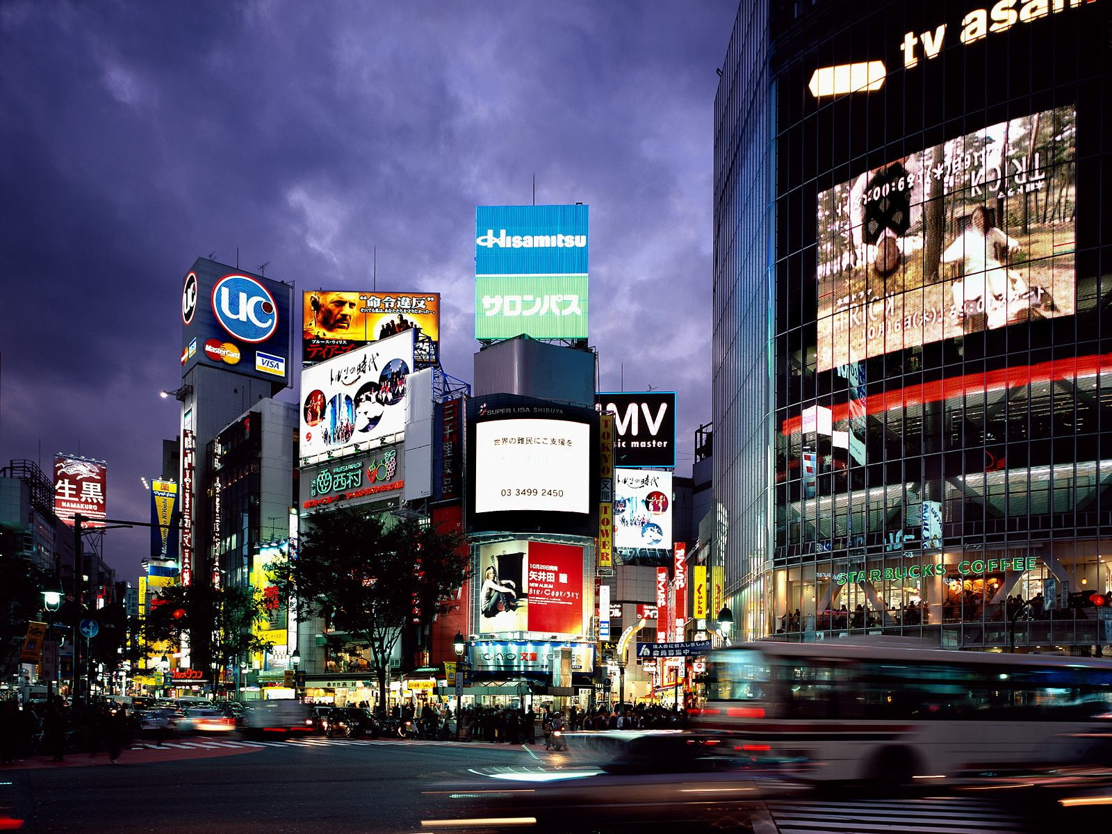 buildings, tokyo, street, night, hd, westminster, 720P, circus, piccadilly, cityscape, HD Wallpaper