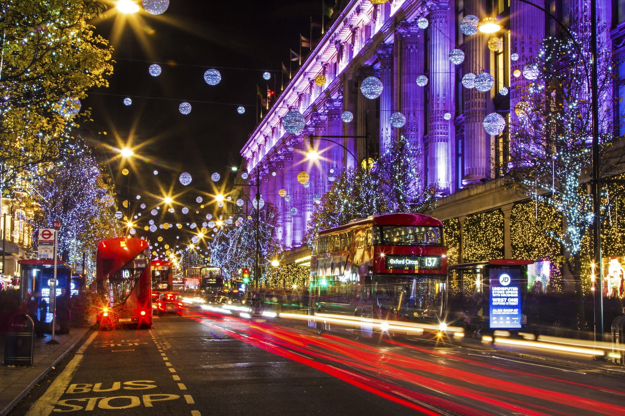 light trail, sign, illuminated, architecture, London, city, motion, outdoors, red, England, speed, built structure, long exposure, transportation, lights, HD Wallpaper