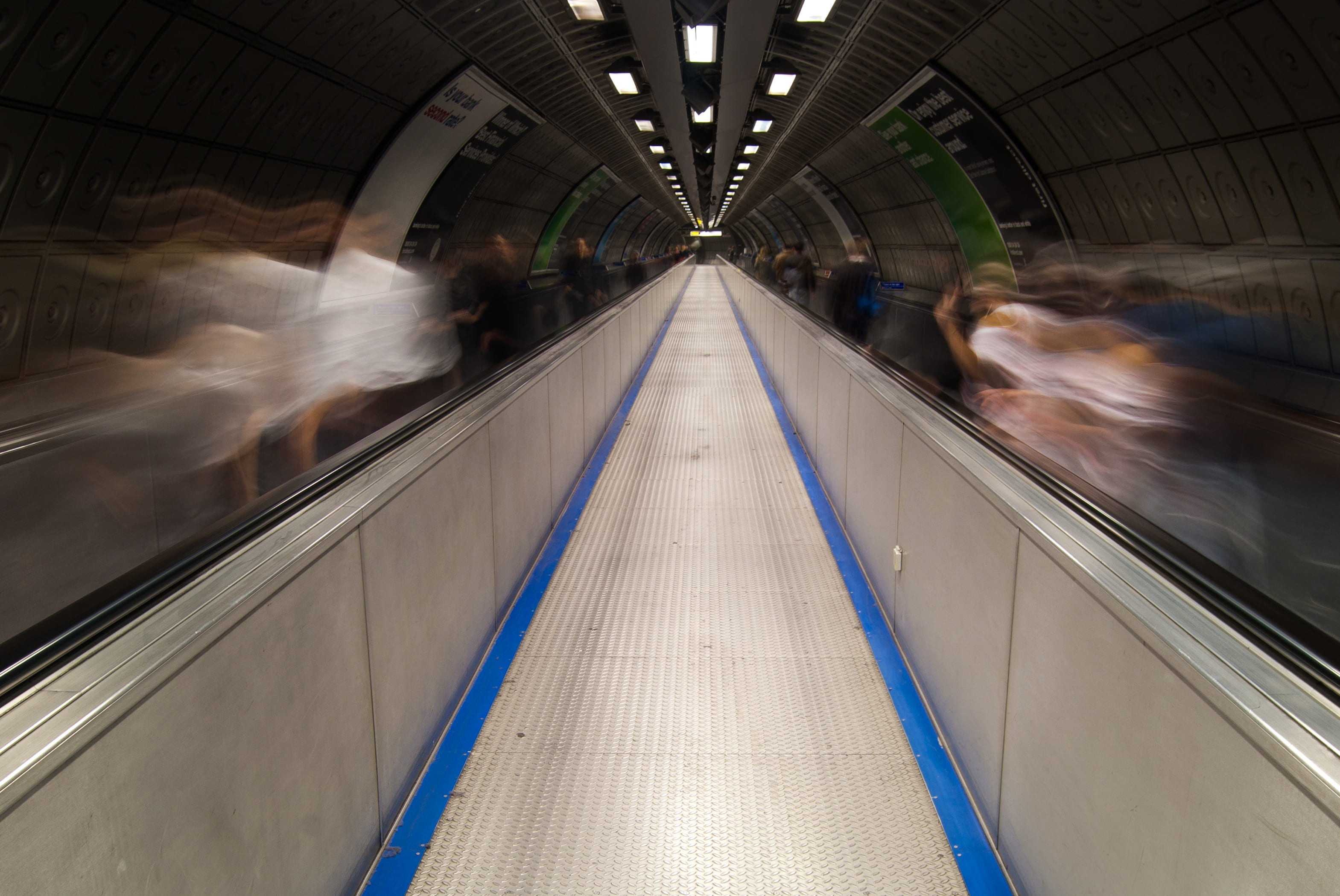 urban, public transportation, motion, nobody, vehicle, city, ceiling, walking, business, europe, direction, speed, men, architecture, empty, underground, HD Wallpaper