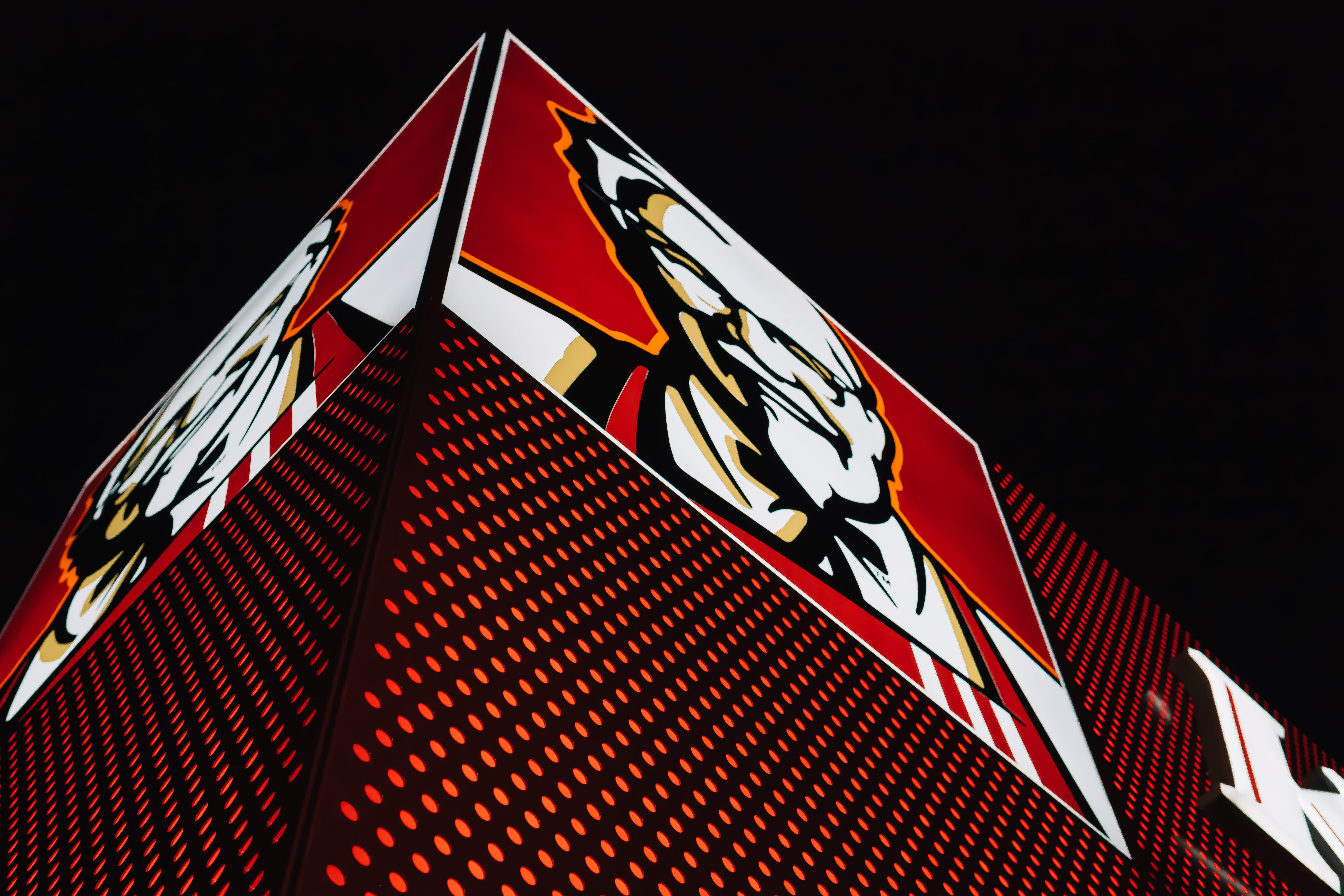 light, black background, flag, architecture, outdoors, city, nature, luxury, neon, building, modern, restaurant, design, gambling, logo, 5K, skyscraper, HD Wallpaper