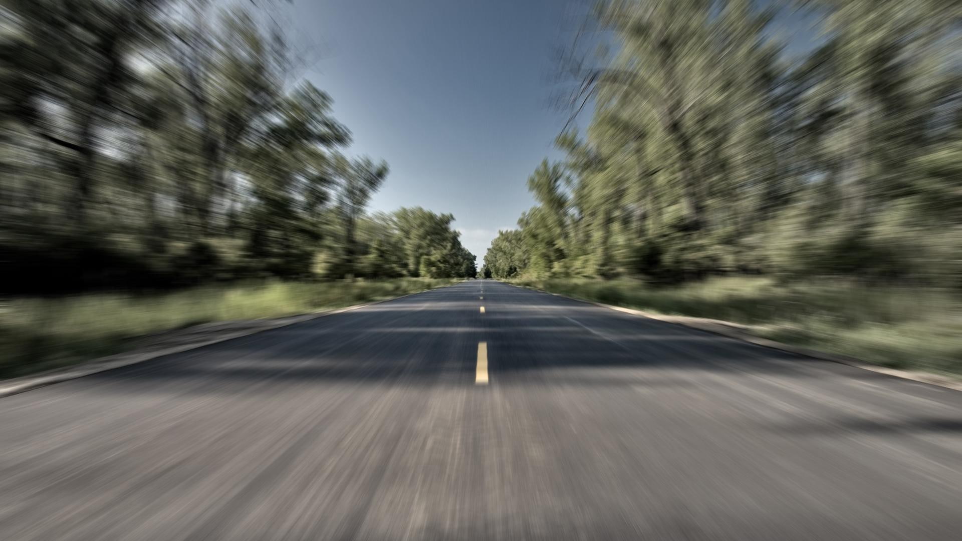 hd, 1920x1080, concrete, 1080P, road, fast, gray, empty, empty road, HD Wallpaper