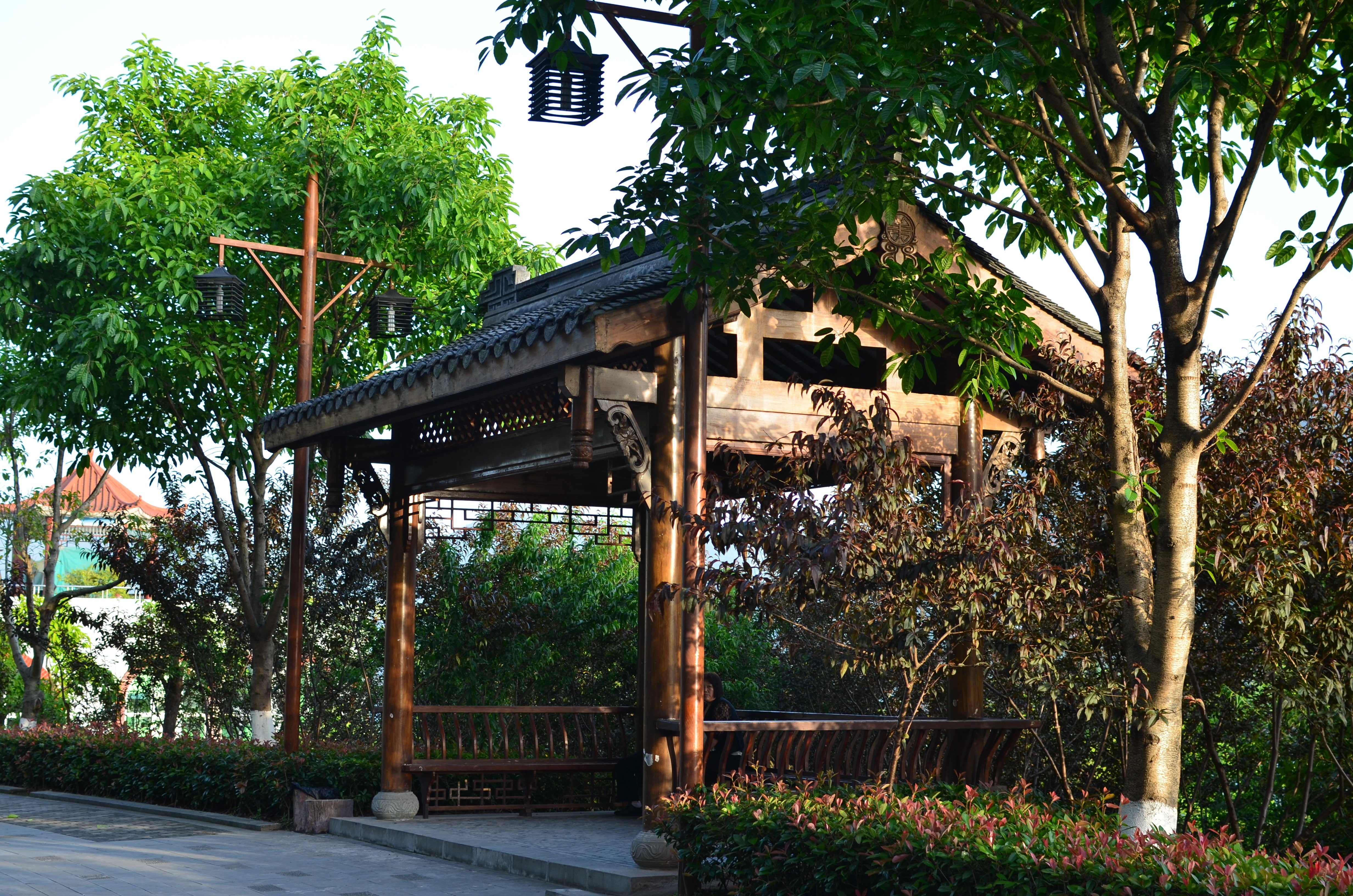 house, tree, text, building, wood - material, outdoors, no people, sky, plant, day, growth, china chongqing yunyang china chongqing, 4K, green color, nature, HD Wallpaper