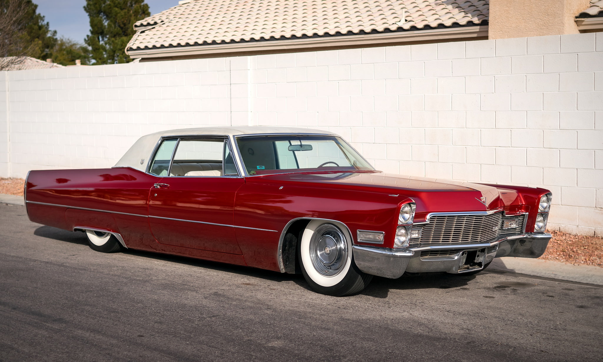 1968, 1080P, Coupe, the front, DeVille, classic, retro, Cadillac, HD Wallpaper