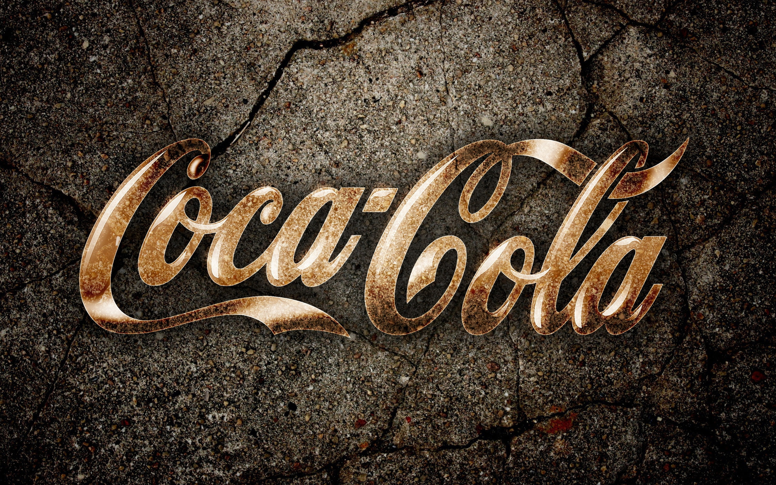 cocacola, cola, drink, 2K, logo, brand, background, HD Wallpaper