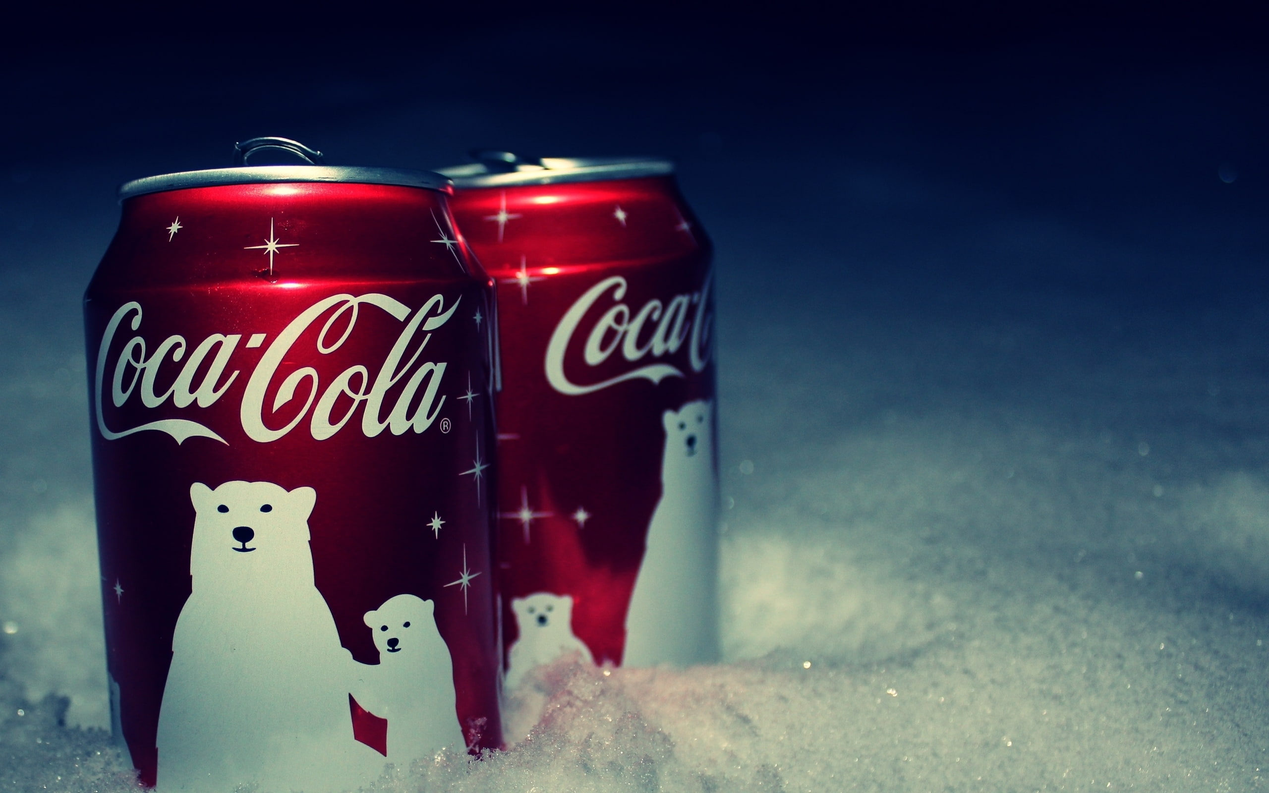 bear, logo, christmas, juice, 2K, winter, cocacola, HD Wallpaper