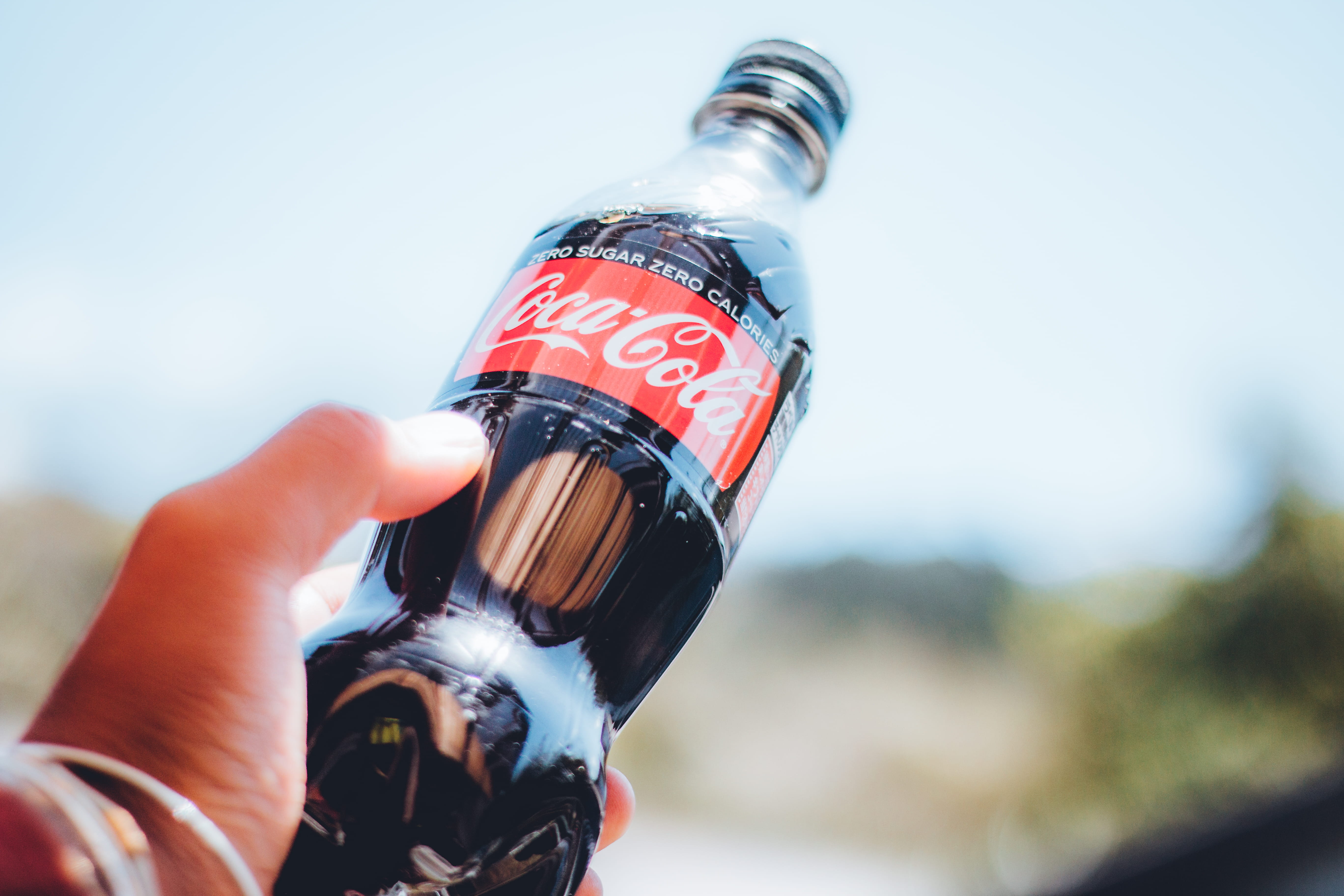 human hand, apparel, clothing, outdoors, human limb, sky, real people, cola, coca-cola, drink, beverage, helmet, 5K, summertime, ブランドロゴ, close-up, finger, HD Wallpaper