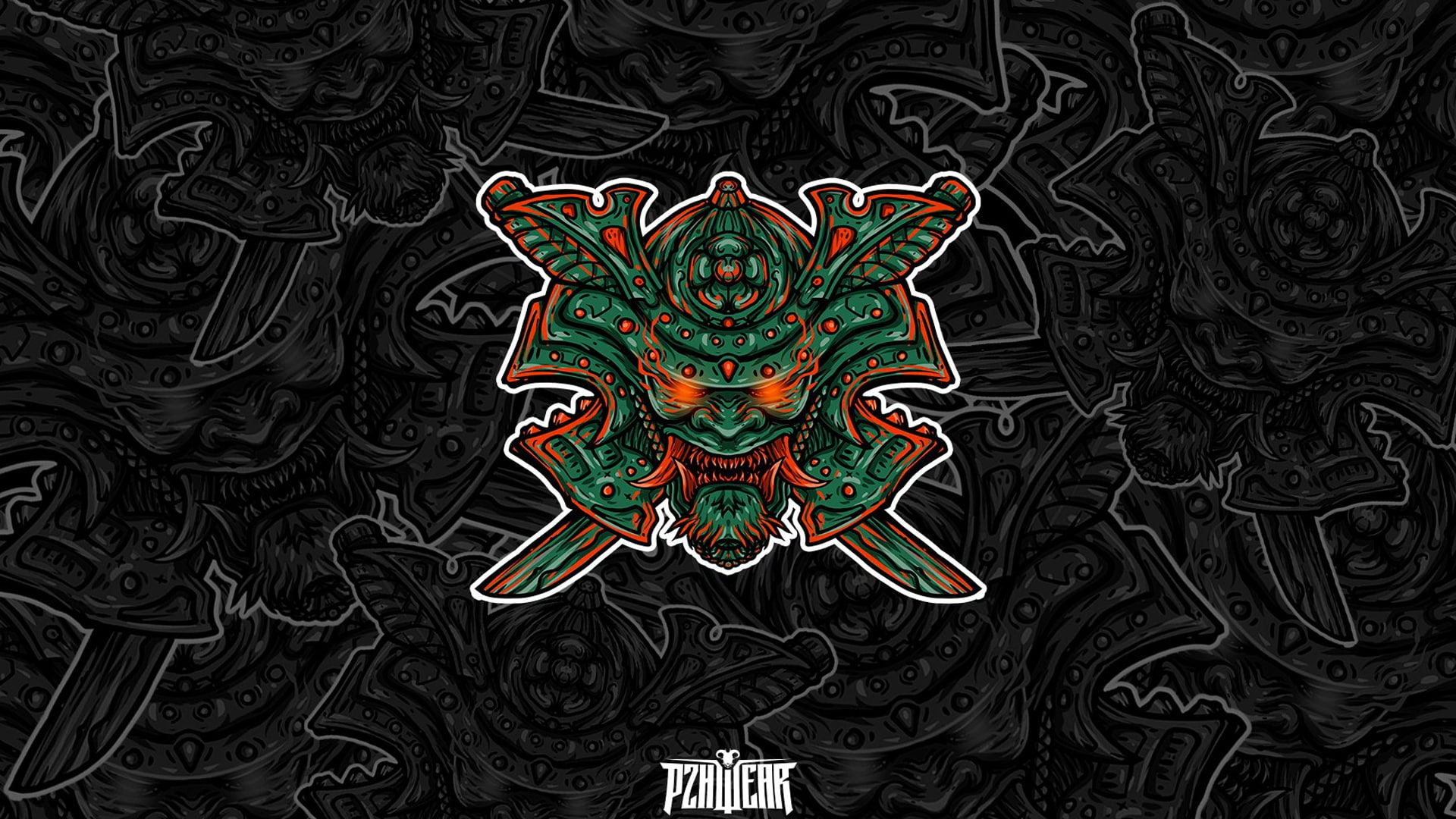 Forever Young 18+ Collection #3, minimalism, 1080P, PZHWEAR, Collection, fire, sticker #3, PZH, Forever Young, samurai, swords, HD Wallpaper