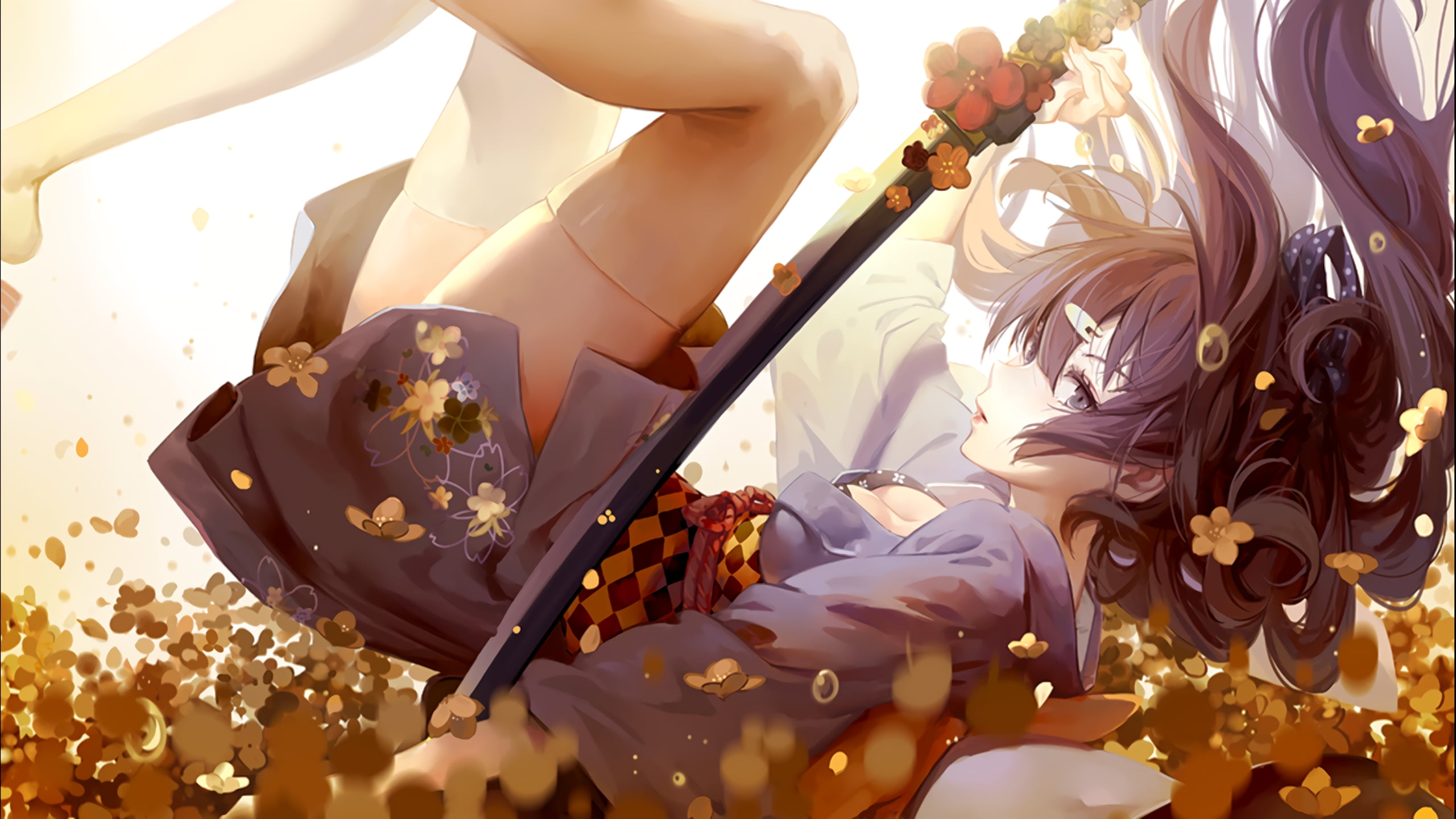 2K, cartoon, White silk stockings, Taito, 2D, game characters, HD Wallpaper