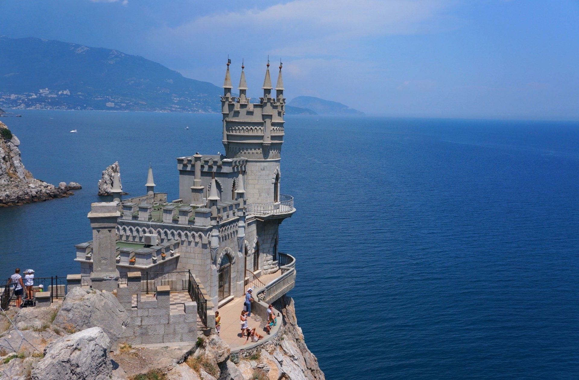 1080P, Yalta, Buildings, Russia, Swallows Nest, HD Wallpaper