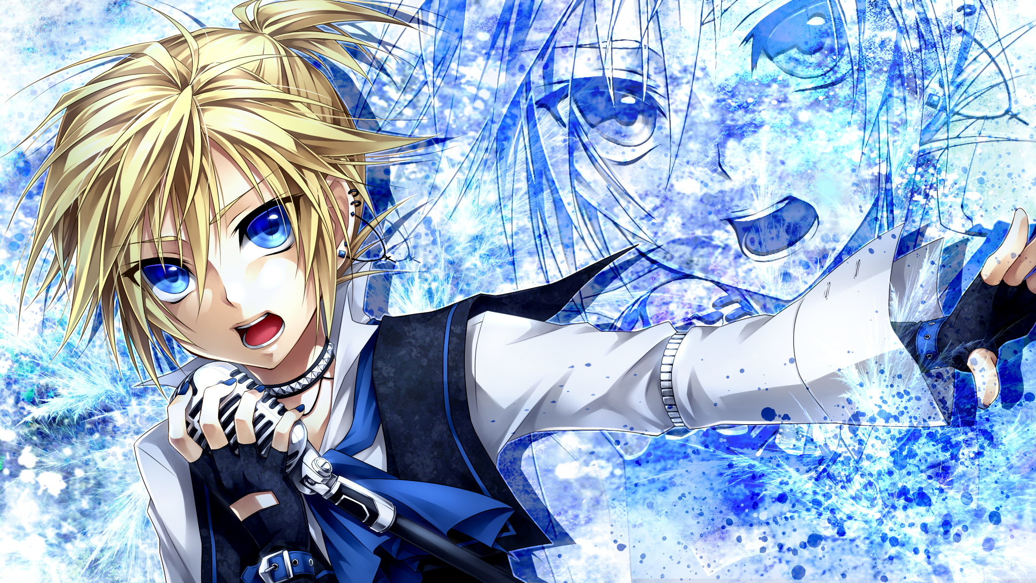 kagamine, 1080P, len, vocaloid, tsuki, ueno, HD Wallpaper