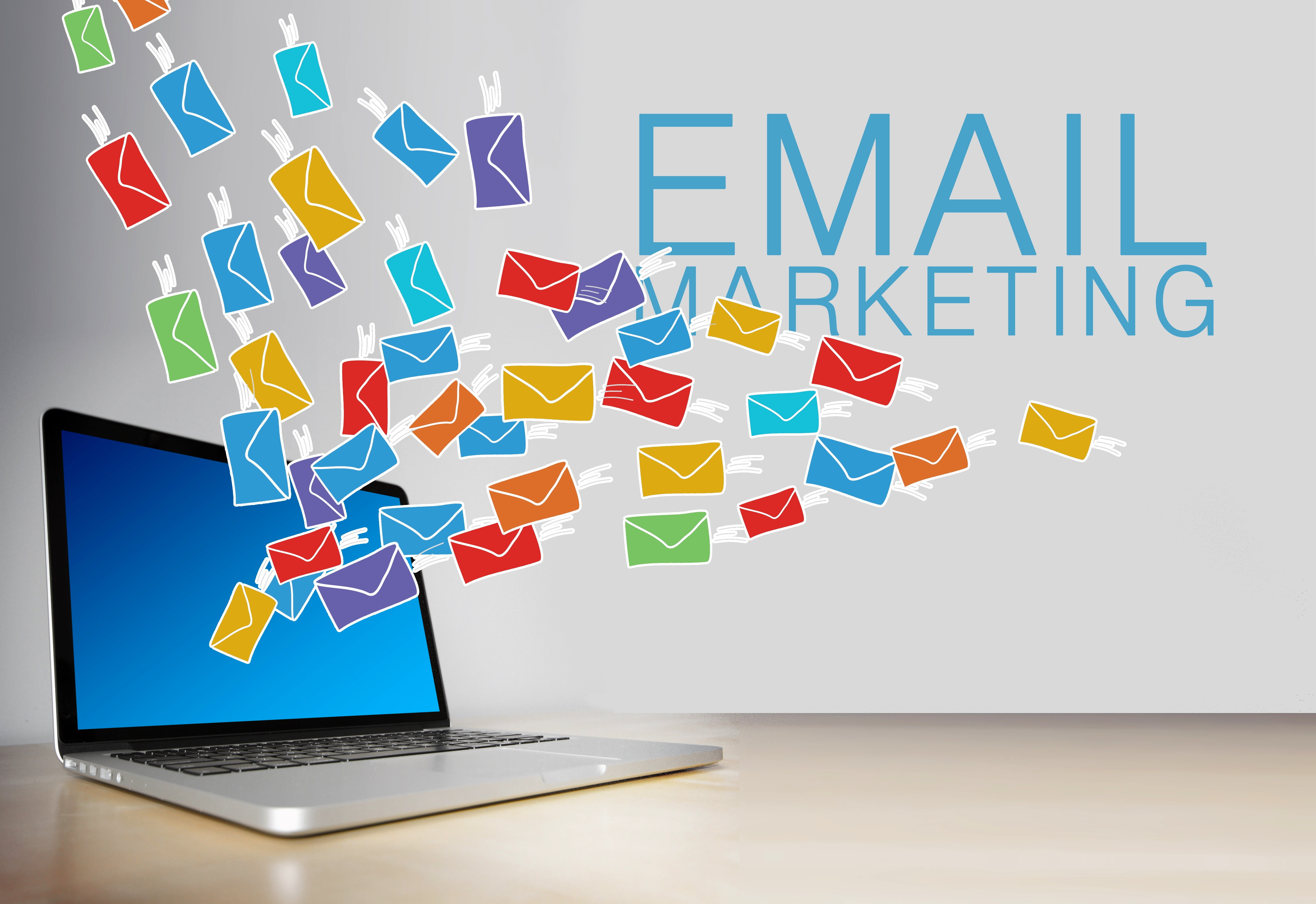 email, letters, newsletter, laptop, 5K, HD Wallpaper