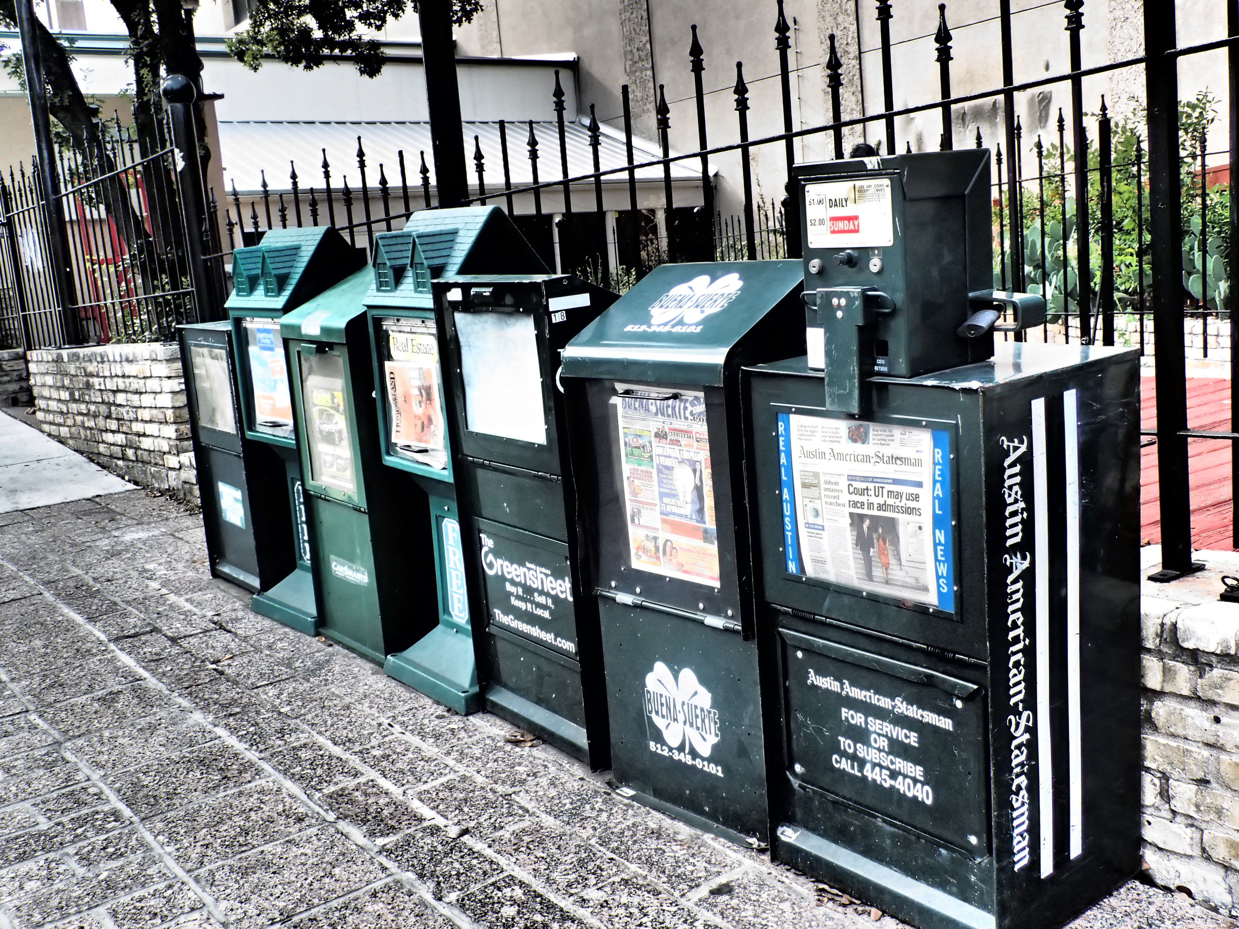 media, coin operated, protection, architecture, paper, day, newspaper, technology, text, no people, street, news, connection, press, daily, outdoors, nature, HD Wallpaper