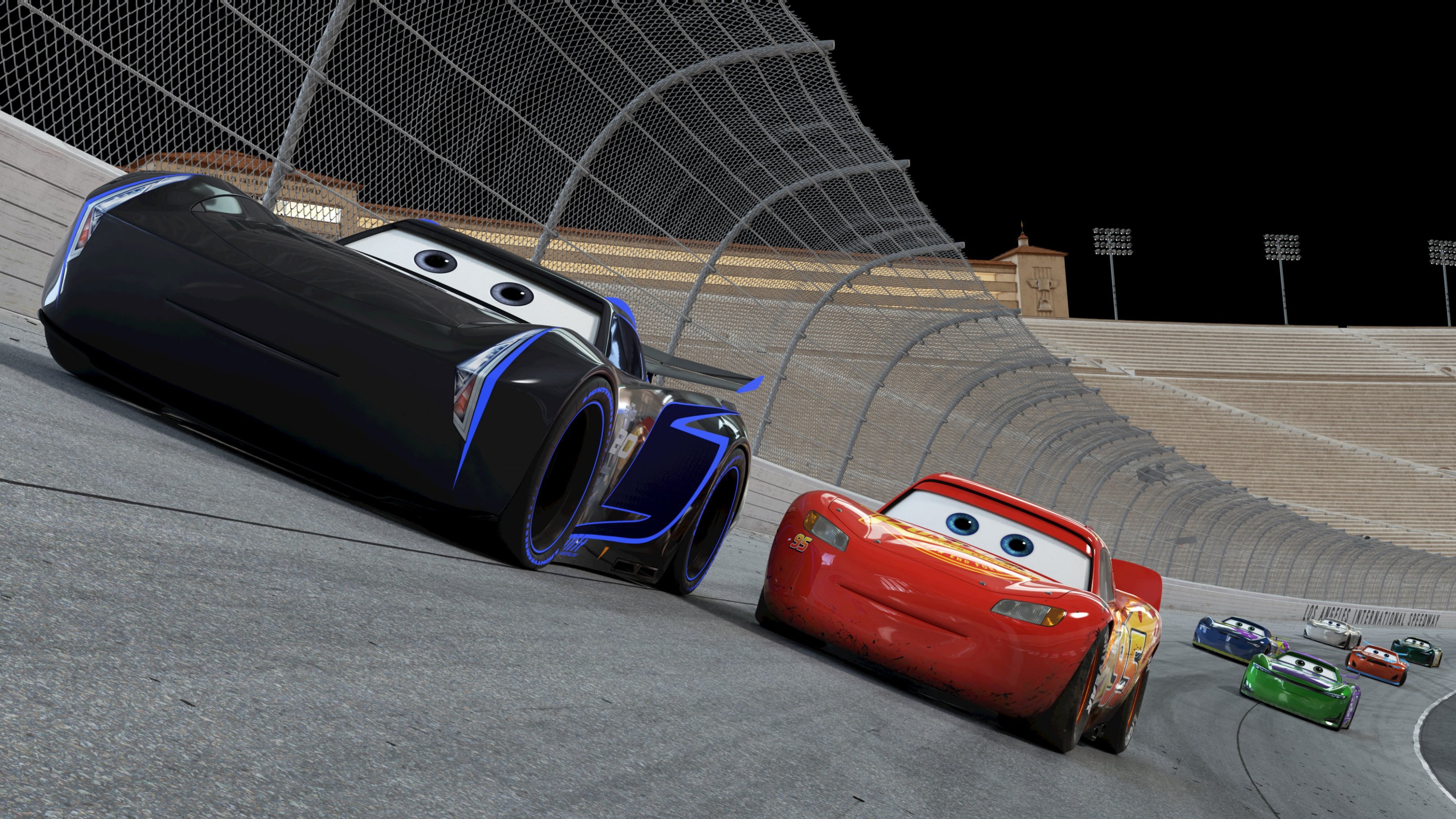 4K, Lightning McQueen, Cars 3, 4k, poster, cars, scene, movie, HD Wallpaper