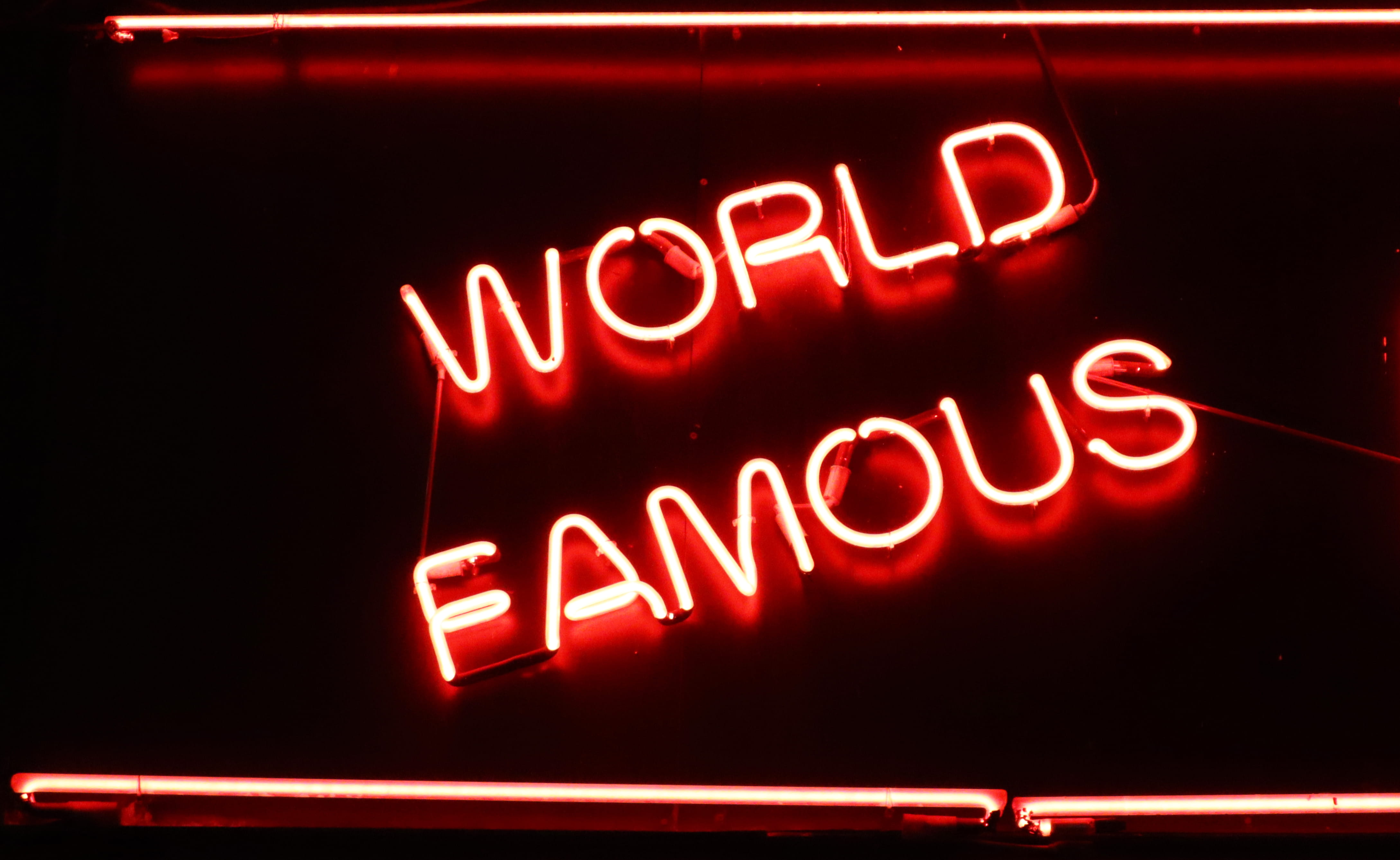 wall, food and drink, neon sign, typeface, famous, message, business, bar, closeup, signage, neon, city, information sign, dark, world famou, black background, HD Wallpaper